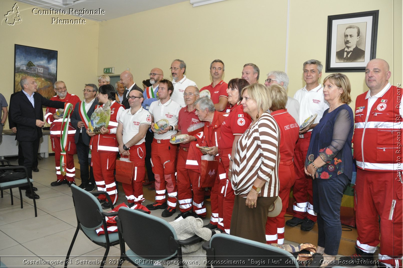 Castellamonte 21 Settembre 2019 - SPIritosempregiovane, riconoscimento "Bugia Nen" dell'anno - Croce Rossa Italiana