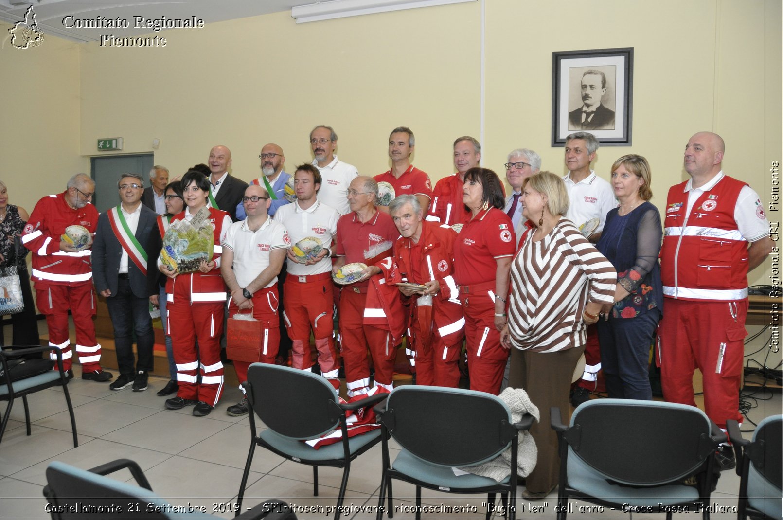 Castellamonte 21 Settembre 2019 - SPIritosempregiovane, riconoscimento "Bugia Nen" dell'anno - Croce Rossa Italiana