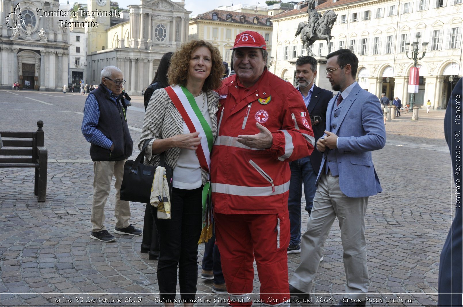 Torino 23 Settembre 2019 - Commemorazione strage di P.zza San Carlo del 1864 - Croce Rossa Italiana