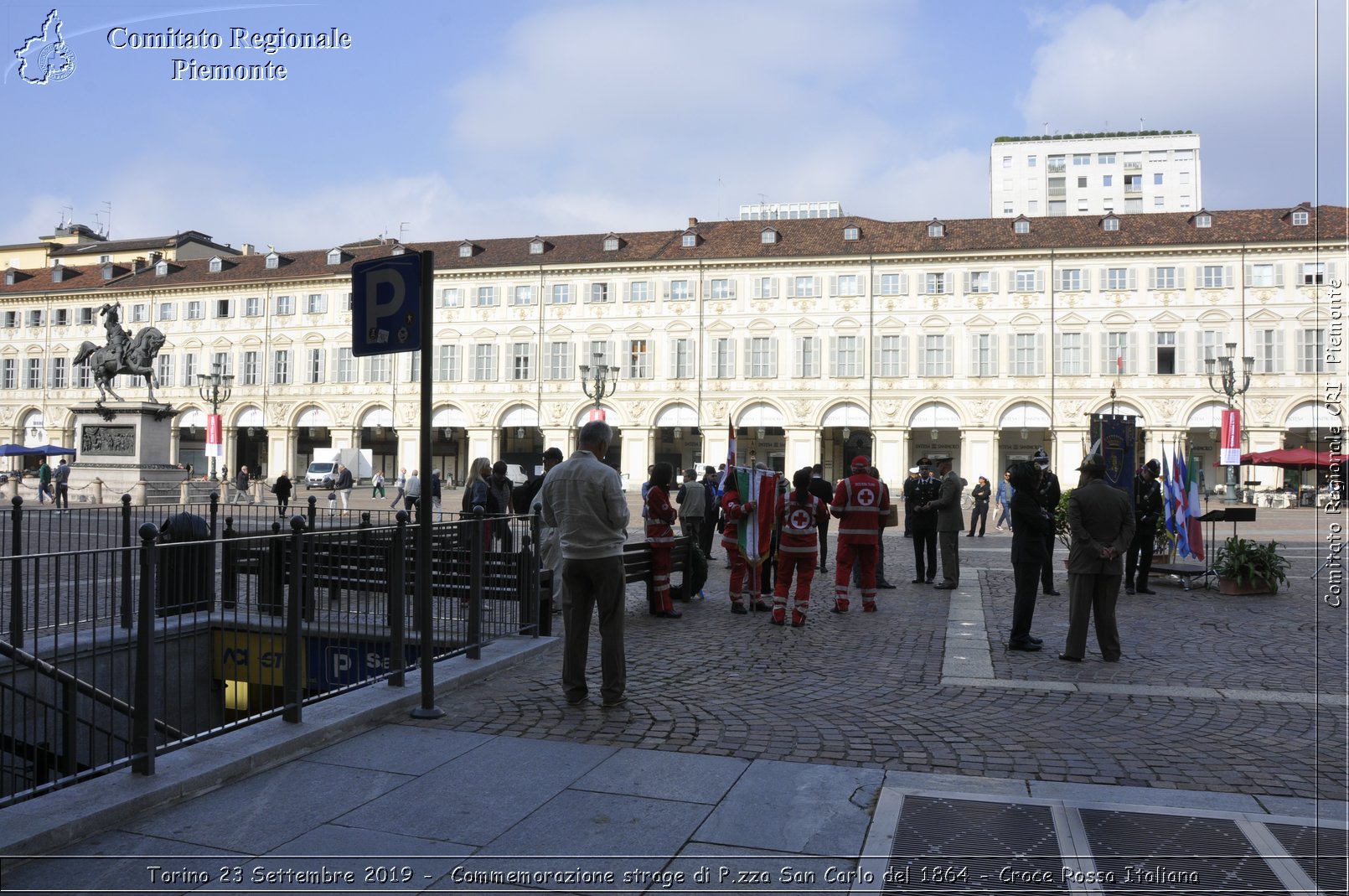 Torino 23 Settembre 2019 - Commemorazione strage di P.zza San Carlo del 1864 - Croce Rossa Italiana