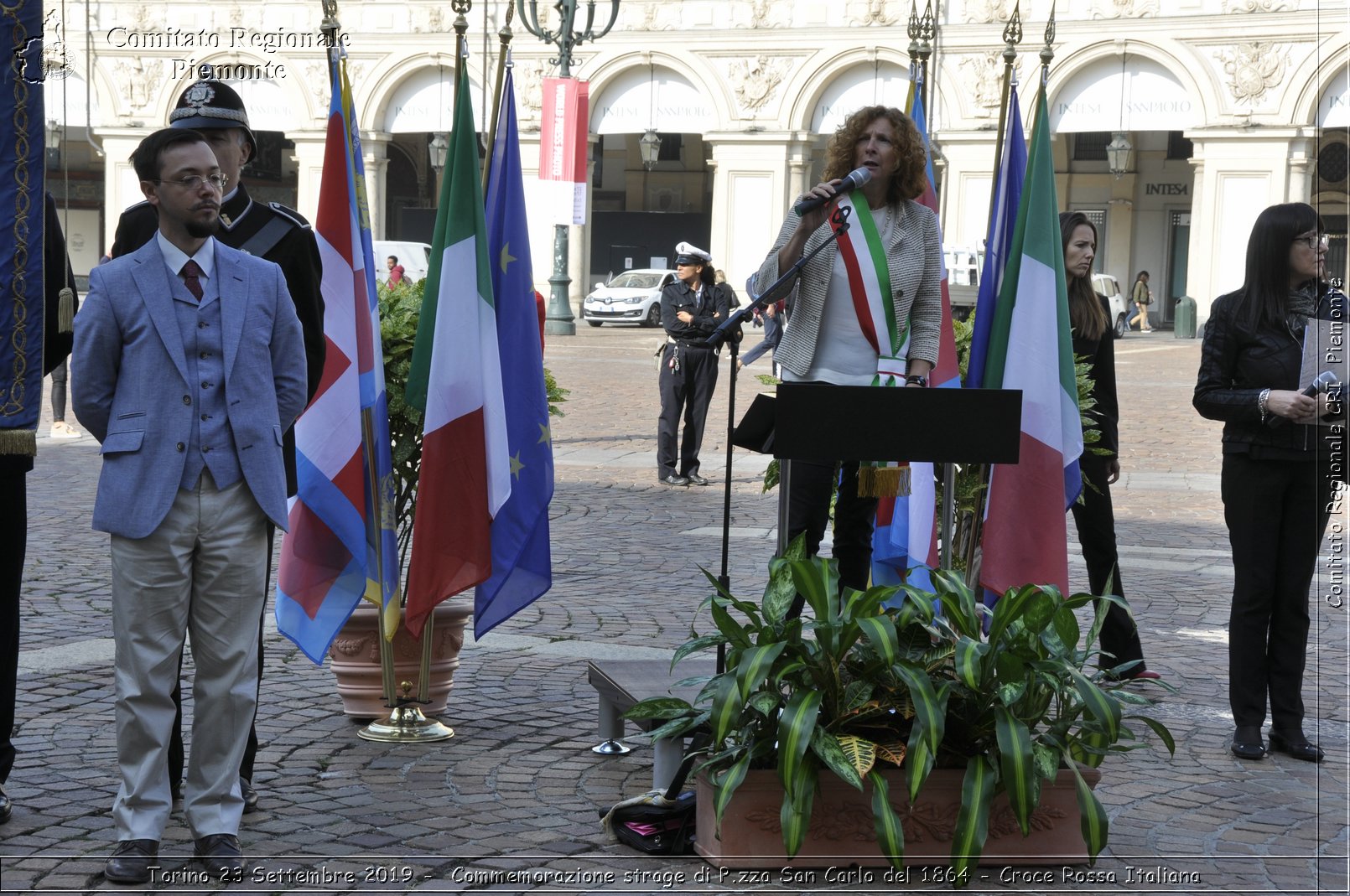 Torino 23 Settembre 2019 - Commemorazione strage di P.zza San Carlo del 1864 - Croce Rossa Italiana