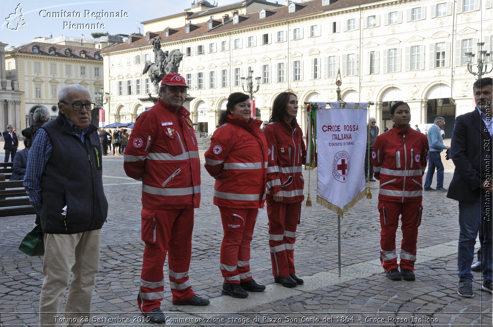 Torino 23 Settembre 2019 - Commemorazione strage di P.zza San Carlo del 1864 - Croce Rossa Italiana