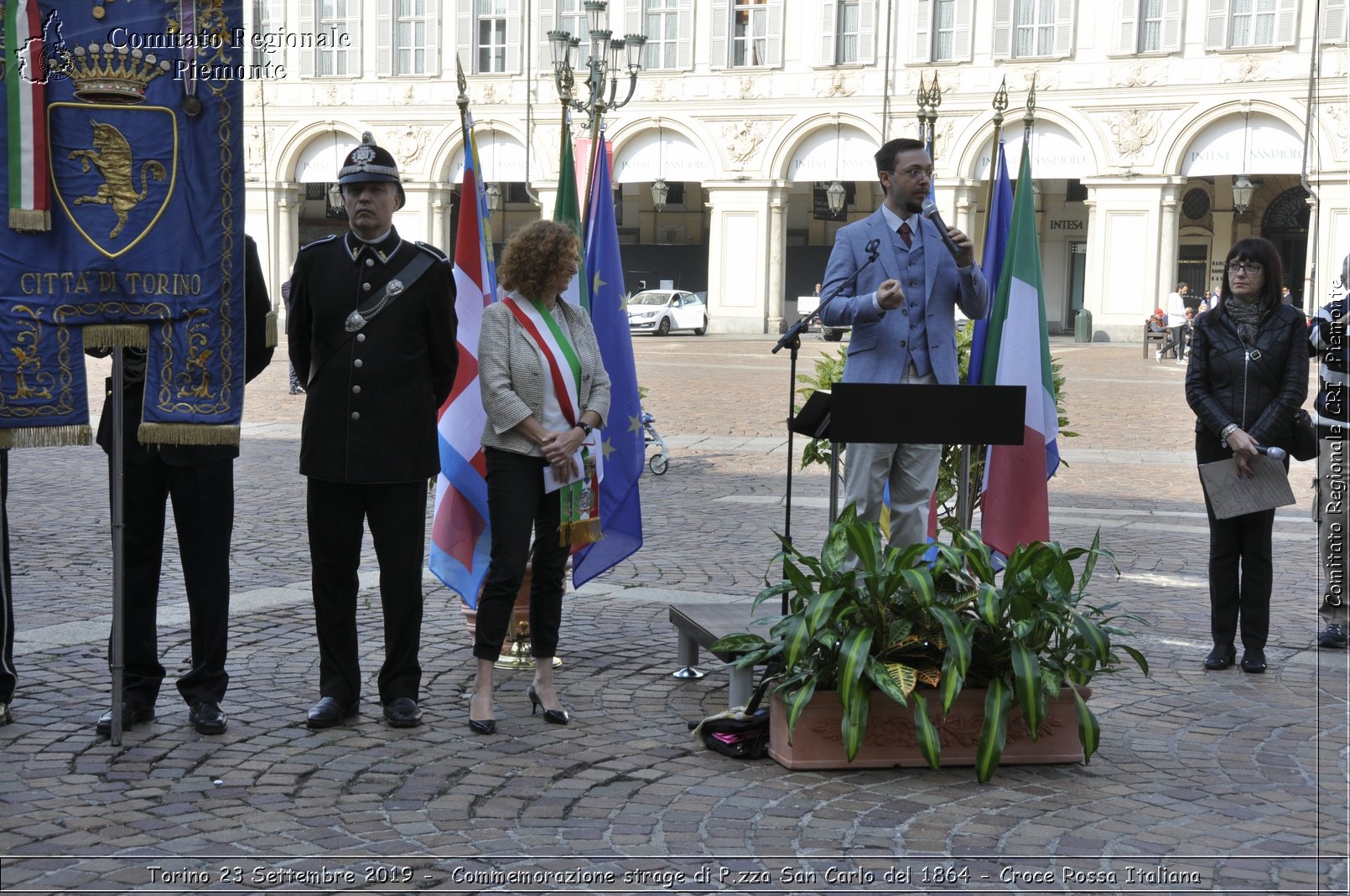 Torino 23 Settembre 2019 - Commemorazione strage di P.zza San Carlo del 1864 - Croce Rossa Italiana