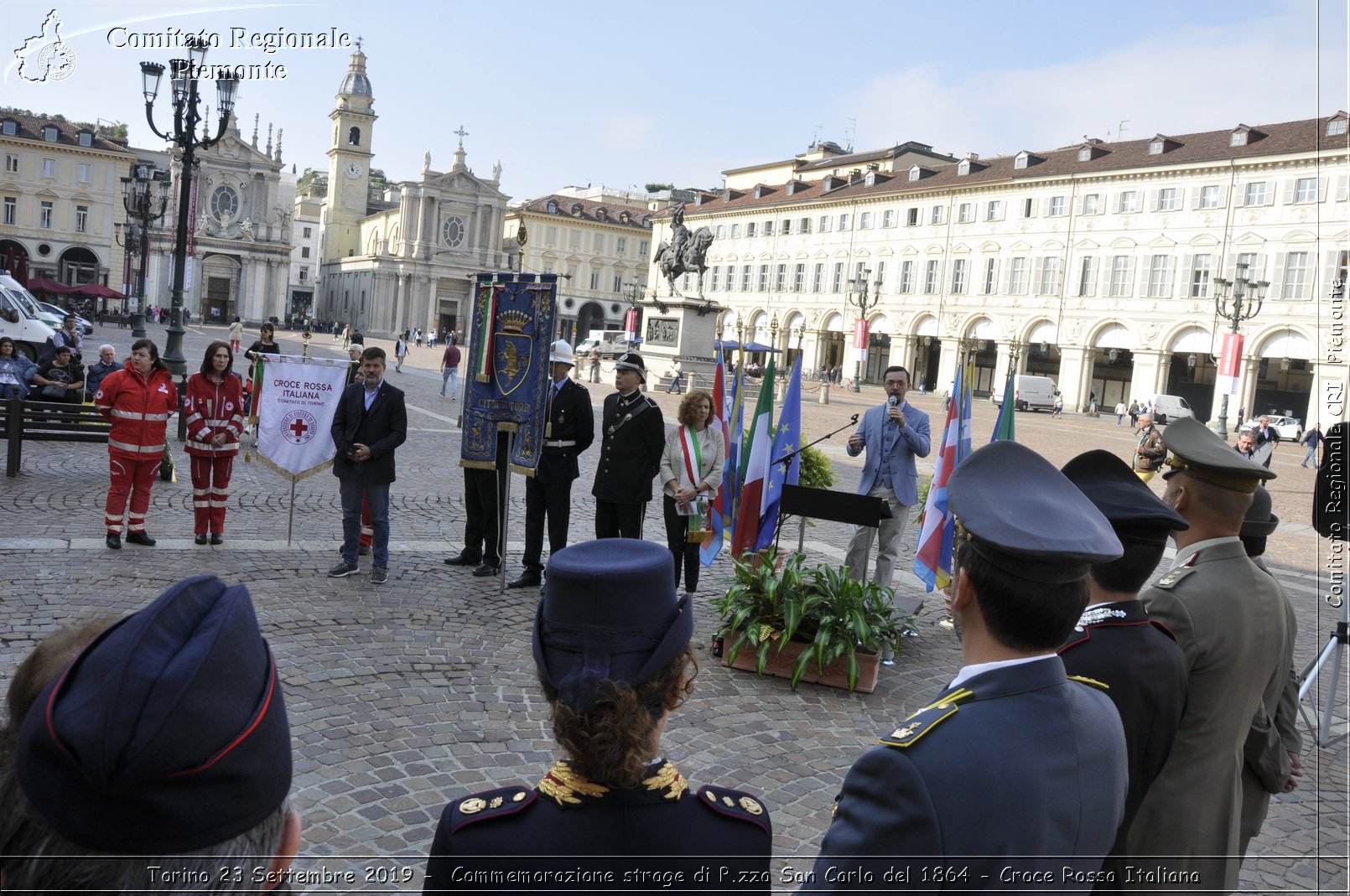 Torino 23 Settembre 2019 - Commemorazione strage di P.zza San Carlo del 1864 - Croce Rossa Italiana