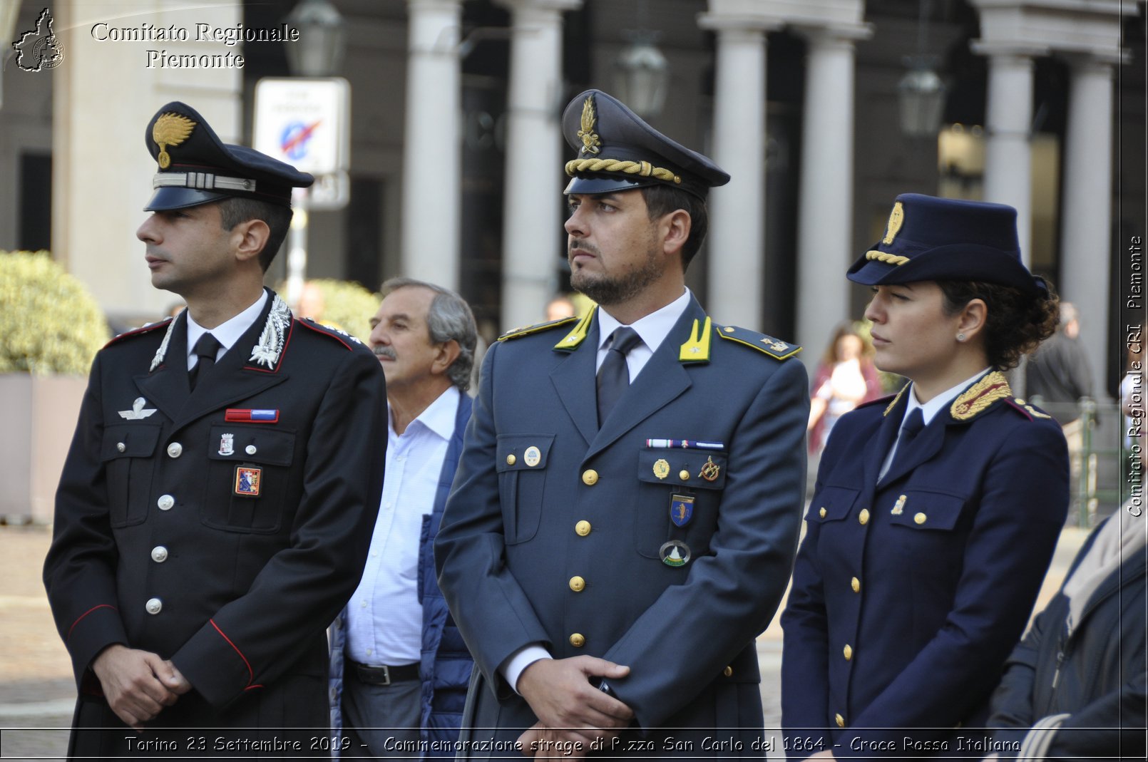 Torino 23 Settembre 2019 - Commemorazione strage di P.zza San Carlo del 1864 - Croce Rossa Italiana