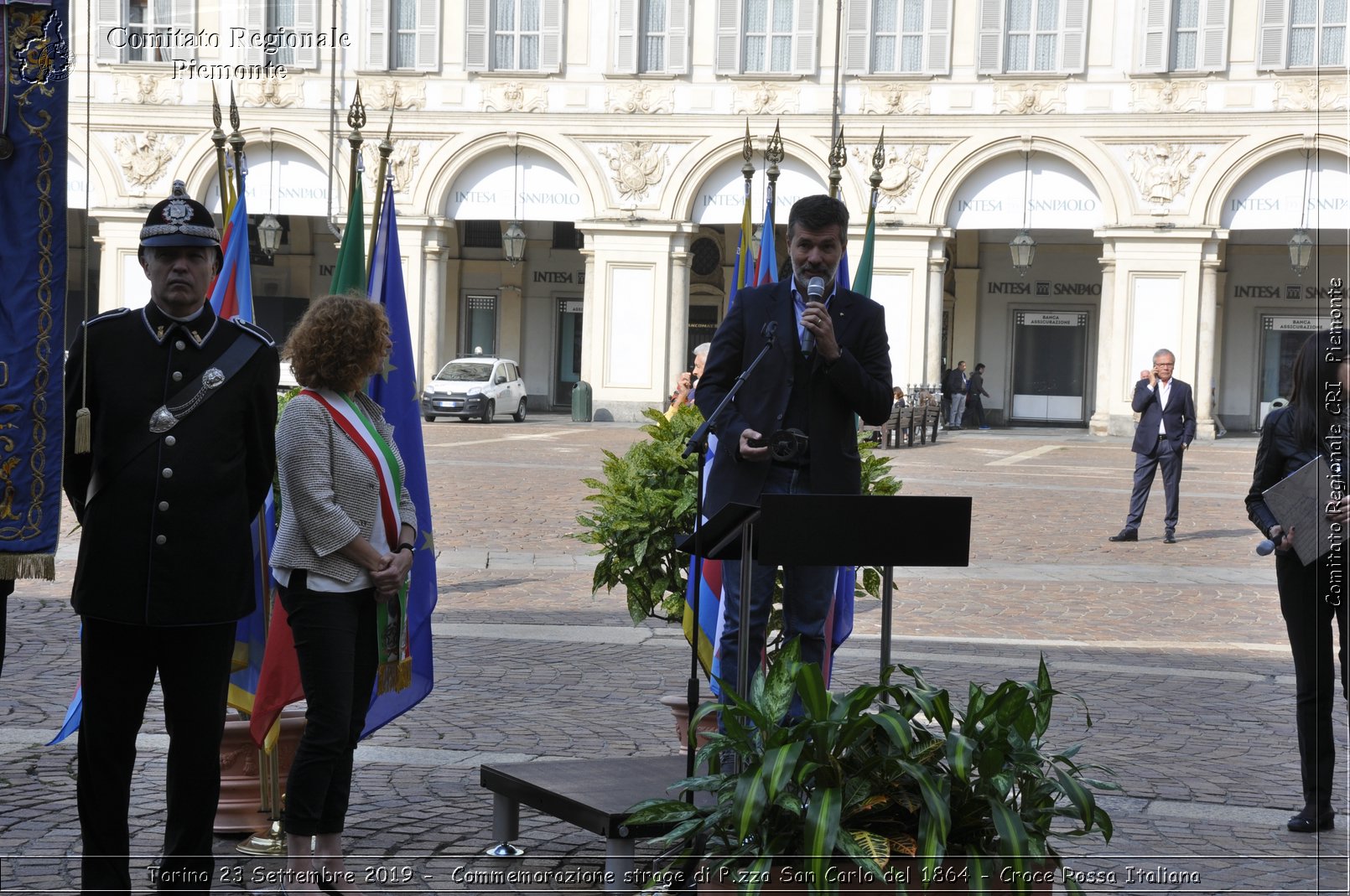 Torino 23 Settembre 2019 - Commemorazione strage di P.zza San Carlo del 1864 - Croce Rossa Italiana