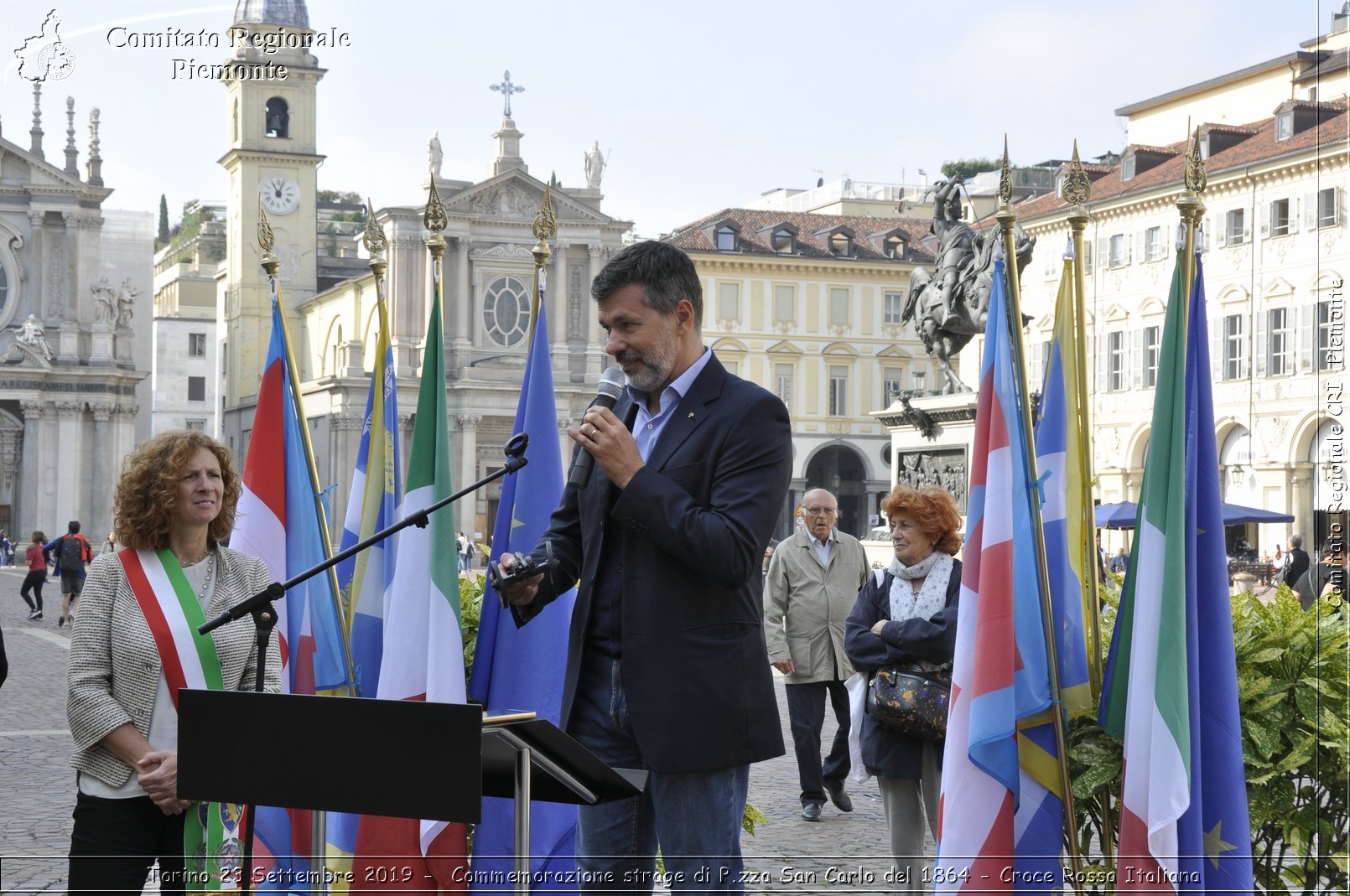 Torino 23 Settembre 2019 - Commemorazione strage di P.zza San Carlo del 1864 - Croce Rossa Italiana