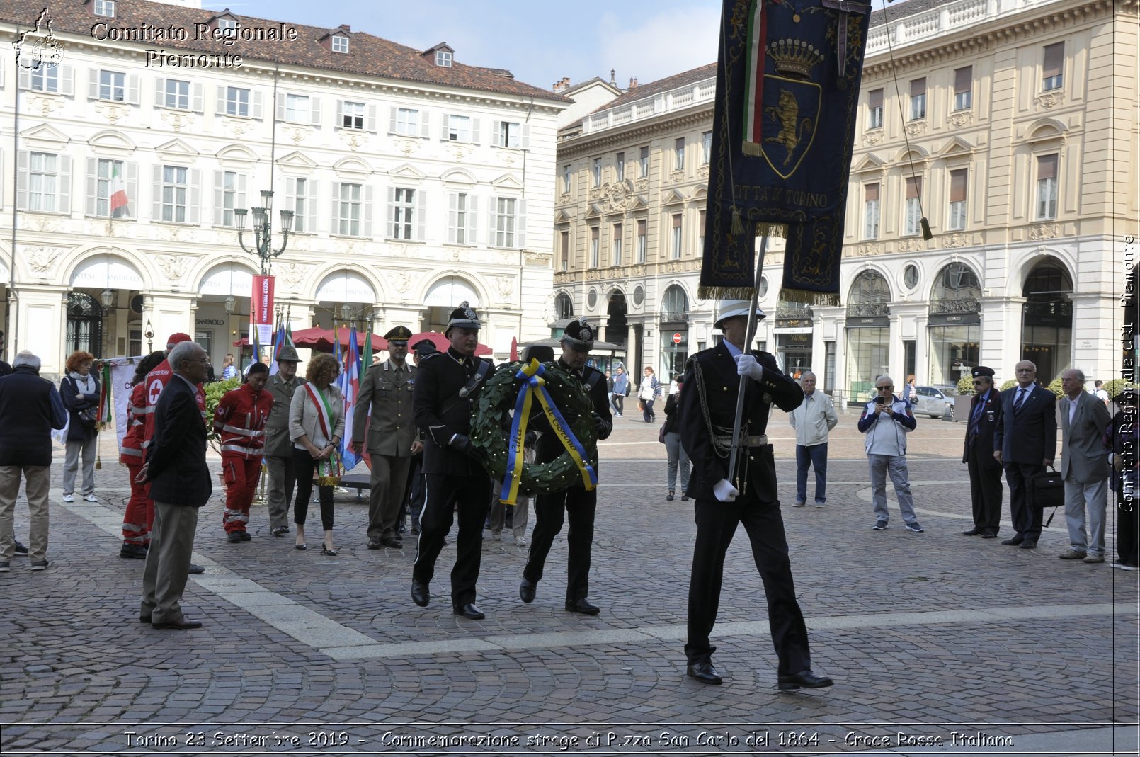 Torino 23 Settembre 2019 - Commemorazione strage di P.zza San Carlo del 1864 - Croce Rossa Italiana