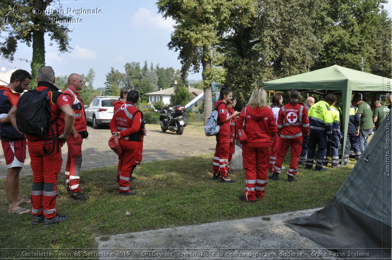 Castelletto Ticino 28 Settembre 2019 - CRICognola, esercitazione su ricerca di persone disperse - Croce Rossa Italiana