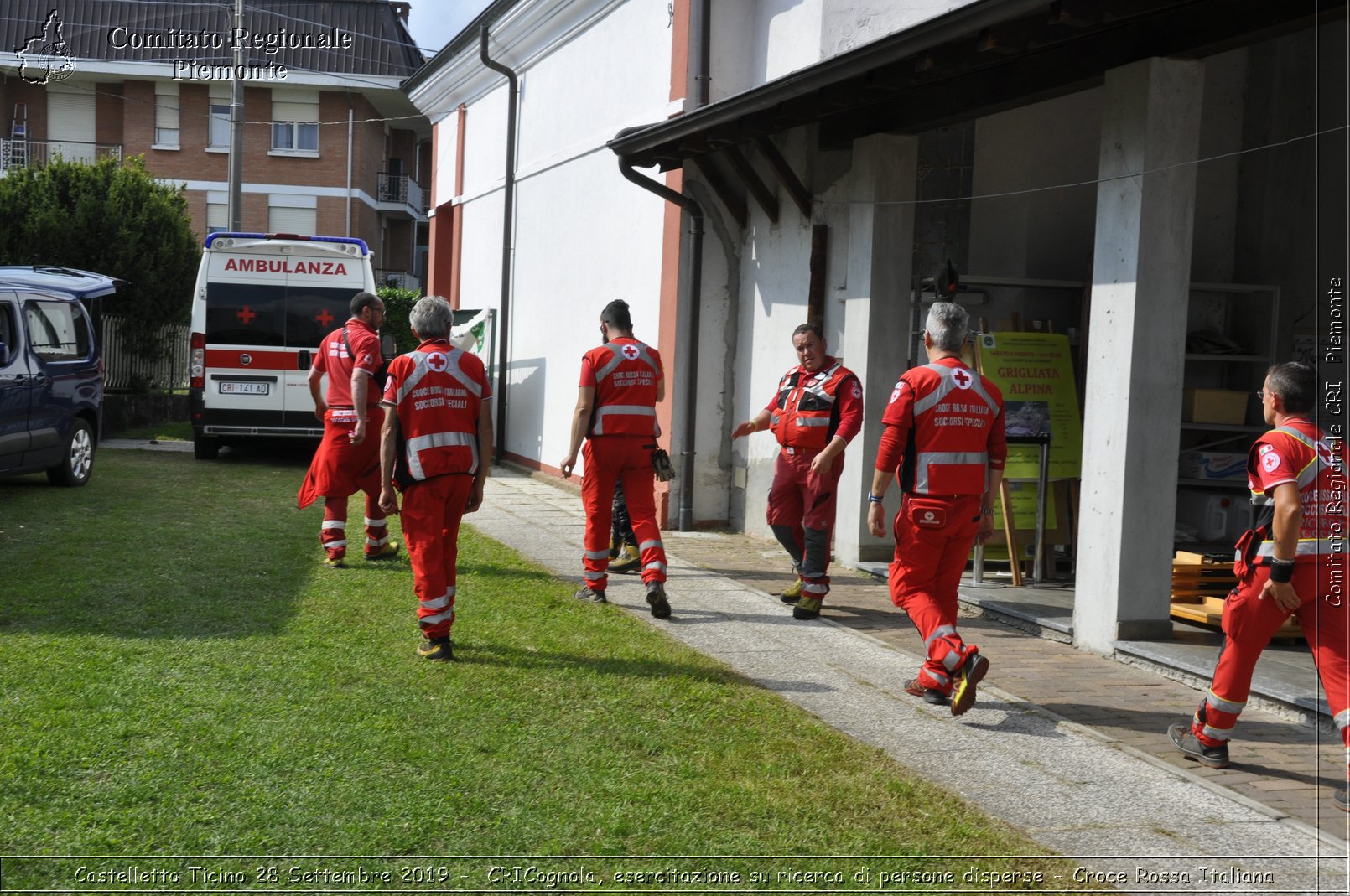 Castelletto Ticino 28 Settembre 2019 - CRICognola, esercitazione su ricerca di persone disperse - Croce Rossa Italiana