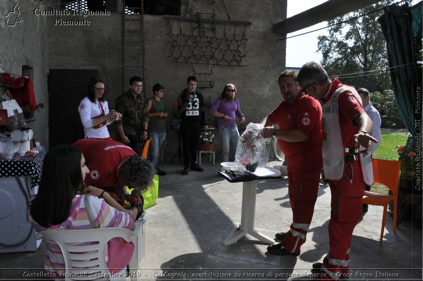 Castelletto Ticino 28 Settembre 2019 - CRICognola, esercitazione su ricerca di persone disperse - Croce Rossa Italiana