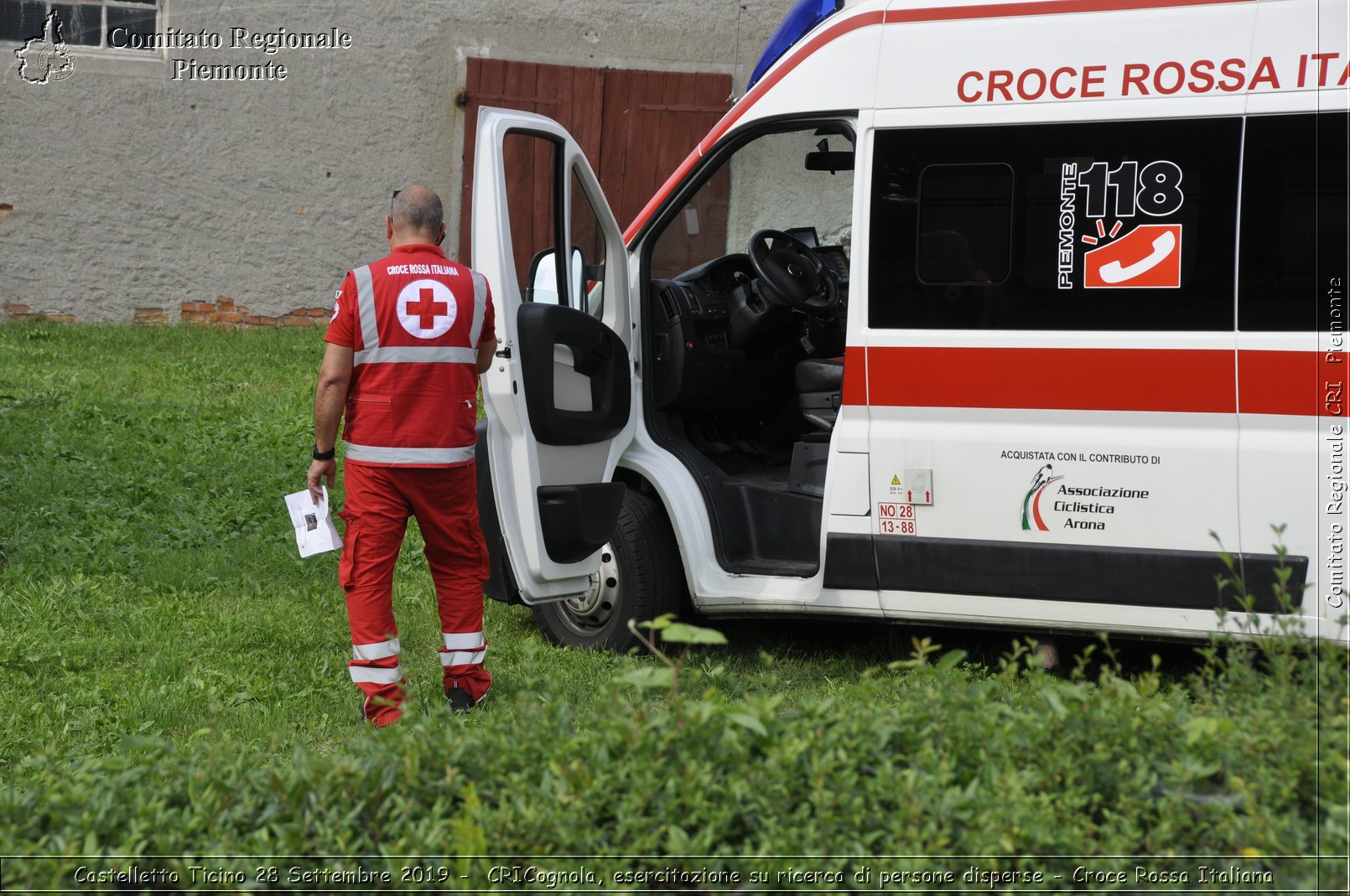 Castelletto Ticino 28 Settembre 2019 - CRICognola, esercitazione su ricerca di persone disperse - Croce Rossa Italiana