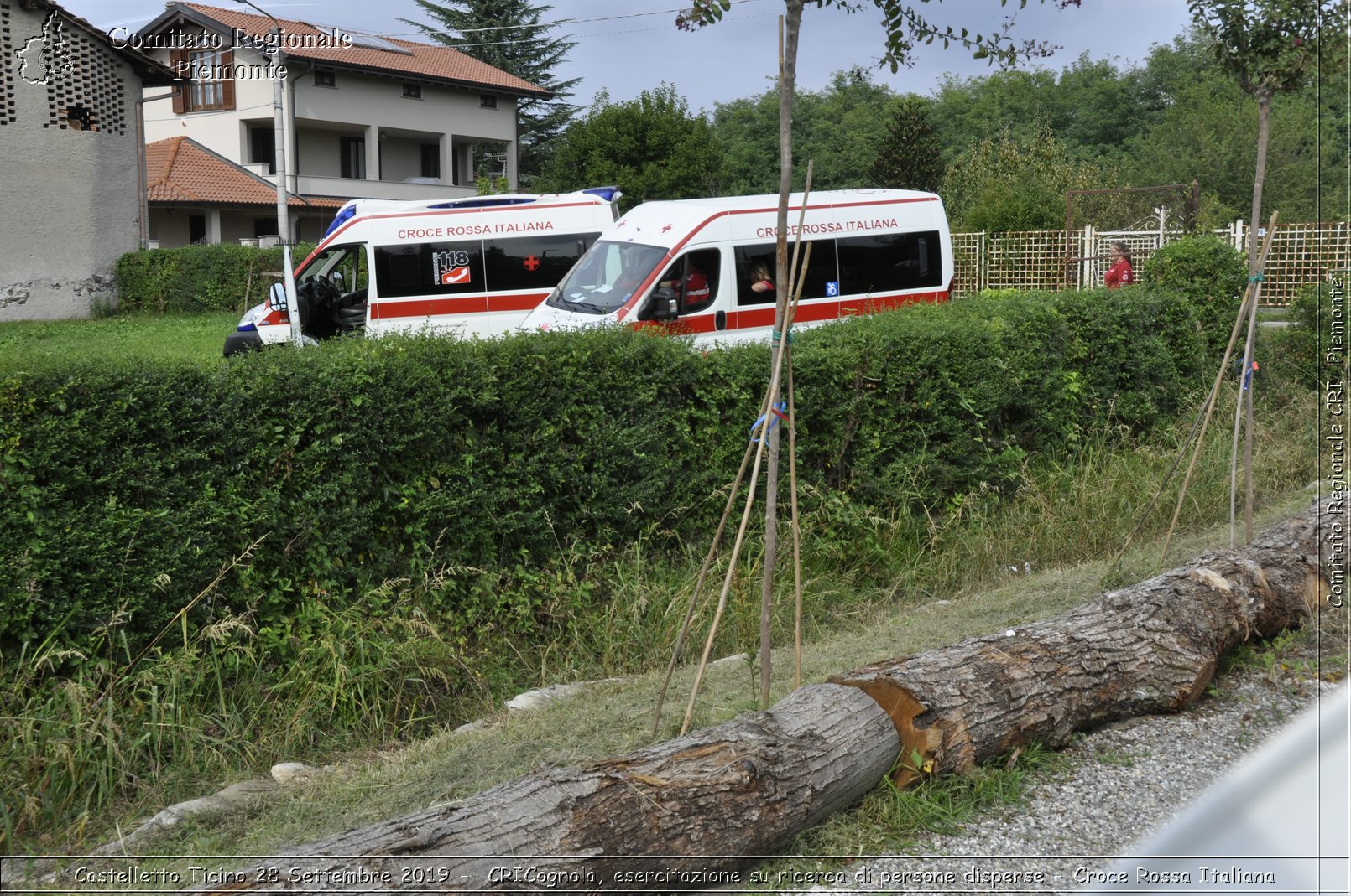 Castelletto Ticino 28 Settembre 2019 - CRICognola, esercitazione su ricerca di persone disperse - Croce Rossa Italiana