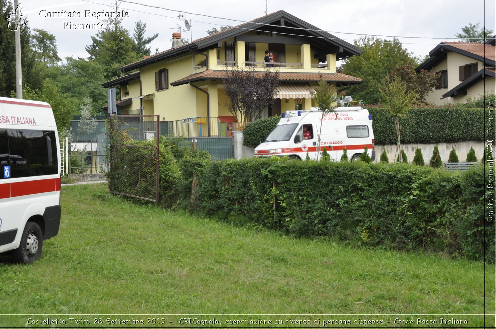 Castelletto Ticino 28 Settembre 2019 - CRICognola, esercitazione su ricerca di persone disperse - Croce Rossa Italiana