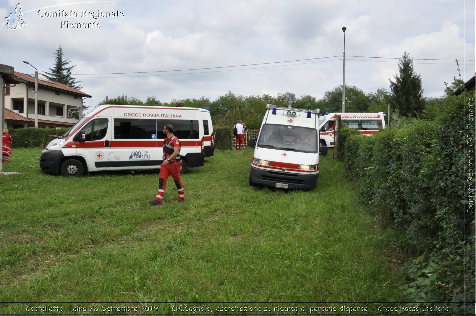 Castelletto Ticino 28 Settembre 2019 - CRICognola, esercitazione su ricerca di persone disperse - Croce Rossa Italiana