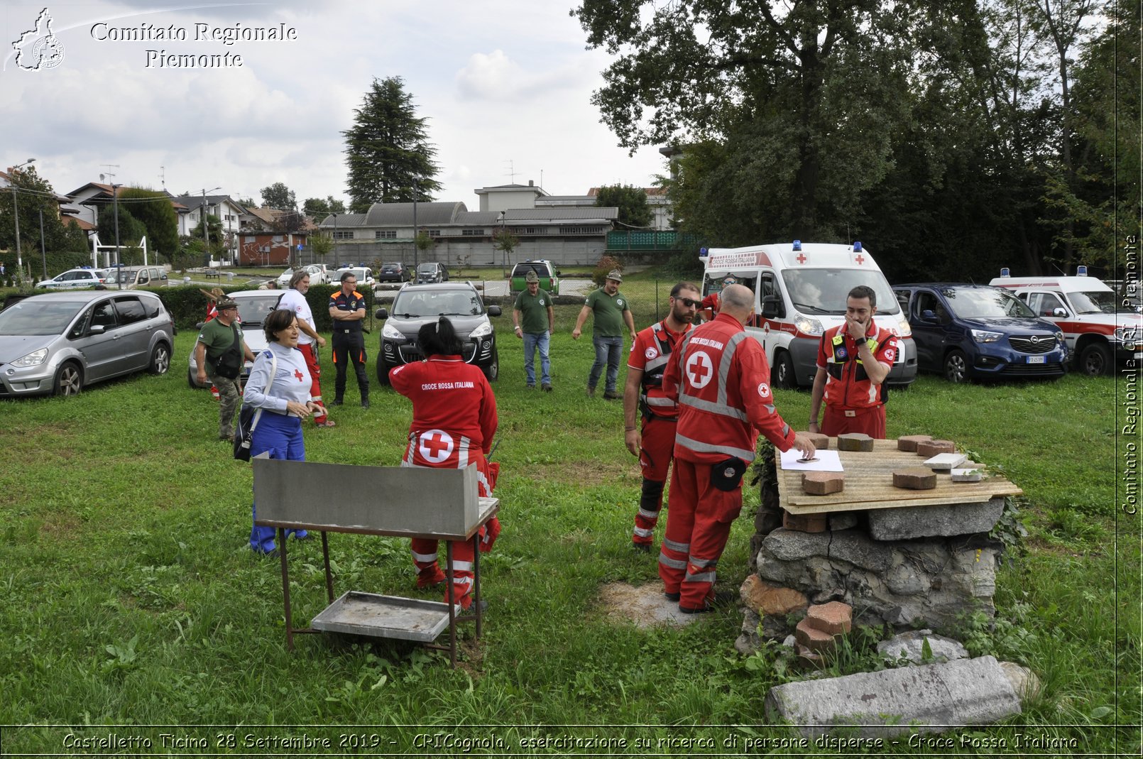 Castelletto Ticino 28 Settembre 2019 - CRICognola, esercitazione su ricerca di persone disperse - Croce Rossa Italiana