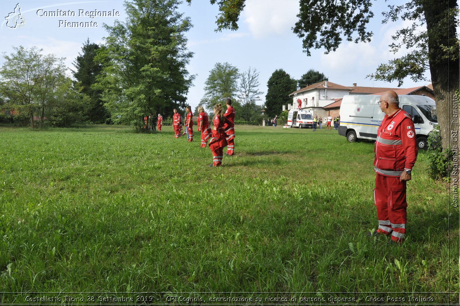 Castelletto Ticino 28 Settembre 2019 - CRICognola, esercitazione su ricerca di persone disperse - Croce Rossa Italiana