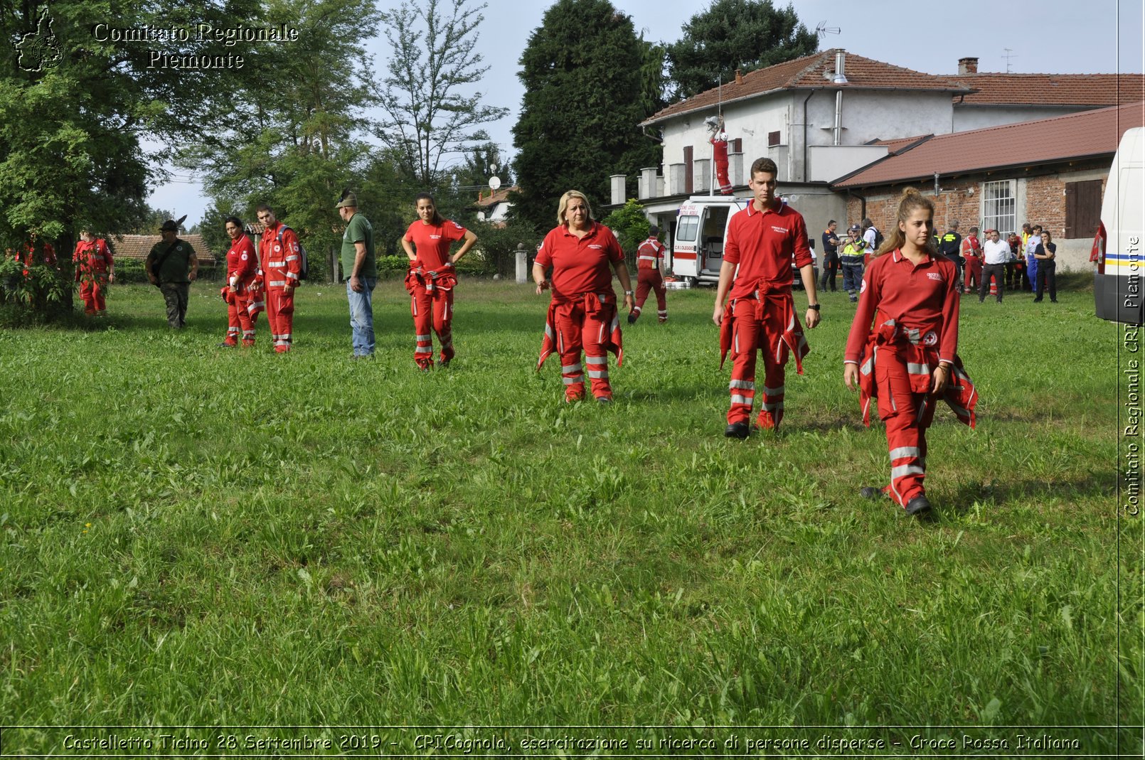 Castelletto Ticino 28 Settembre 2019 - CRICognola, esercitazione su ricerca di persone disperse - Croce Rossa Italiana