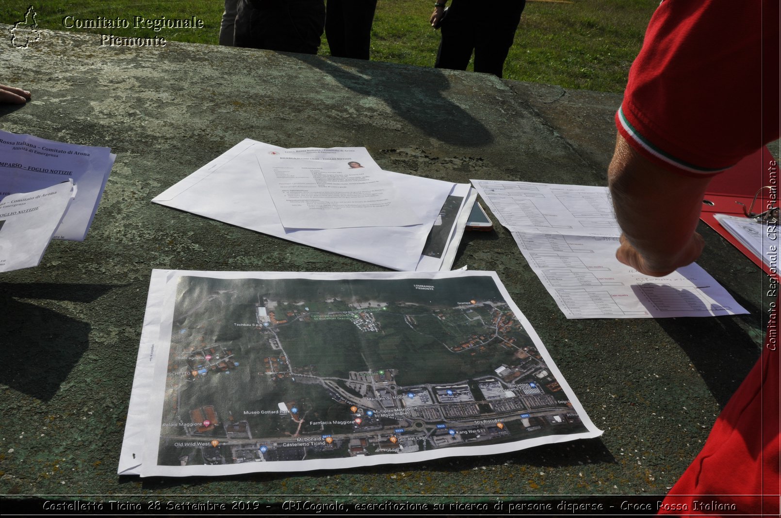 Castelletto Ticino 28 Settembre 2019 - CRICognola, esercitazione su ricerca di persone disperse - Croce Rossa Italiana