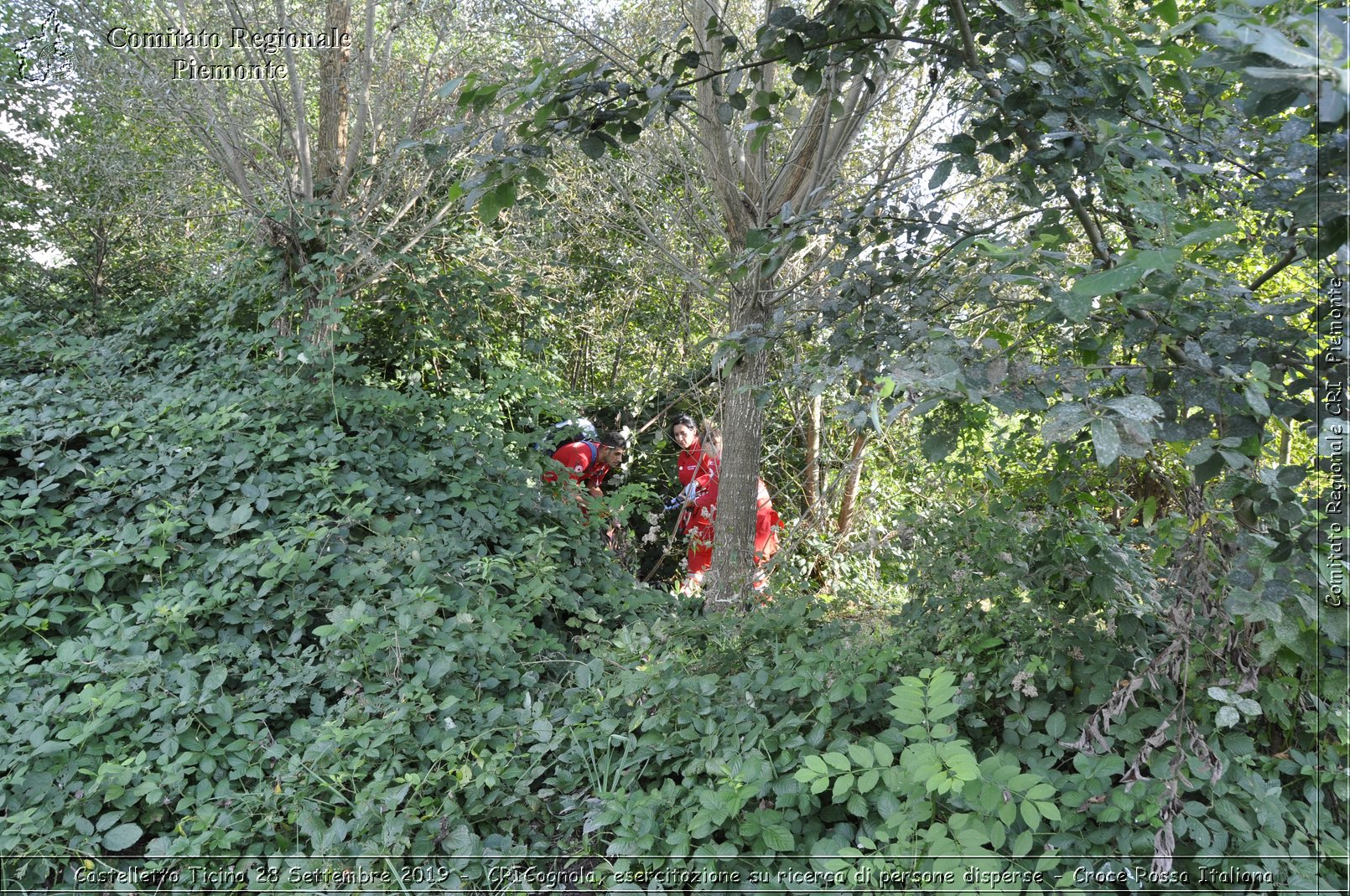 Castelletto Ticino 28 Settembre 2019 - CRICognola, esercitazione su ricerca di persone disperse - Croce Rossa Italiana