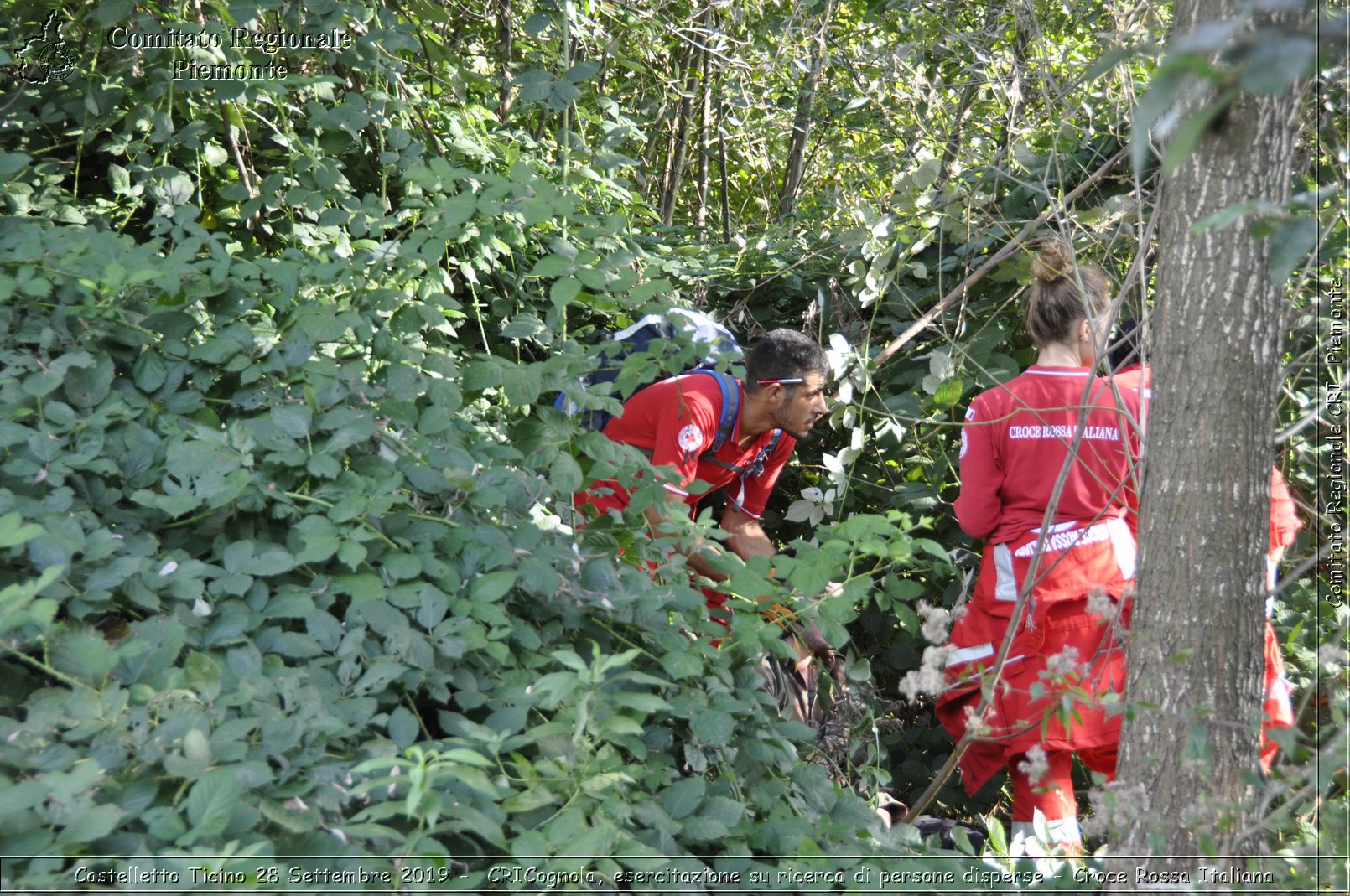 Castelletto Ticino 28 Settembre 2019 - CRICognola, esercitazione su ricerca di persone disperse - Croce Rossa Italiana