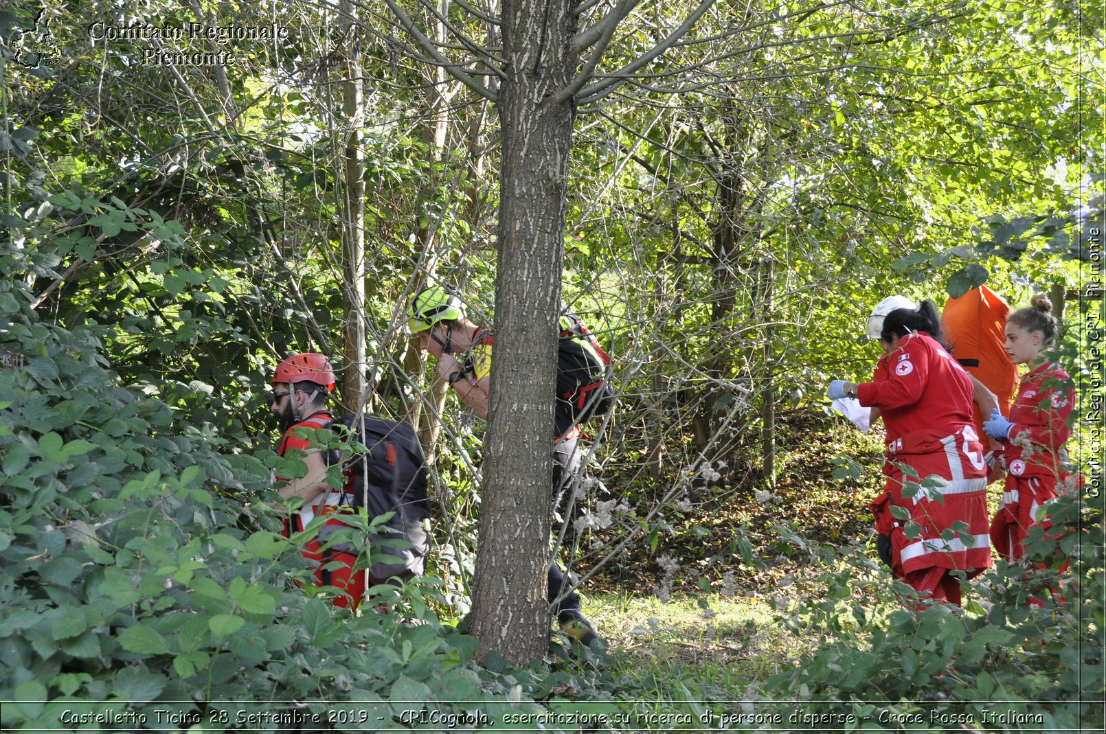 Castelletto Ticino 28 Settembre 2019 - CRICognola, esercitazione su ricerca di persone disperse - Croce Rossa Italiana