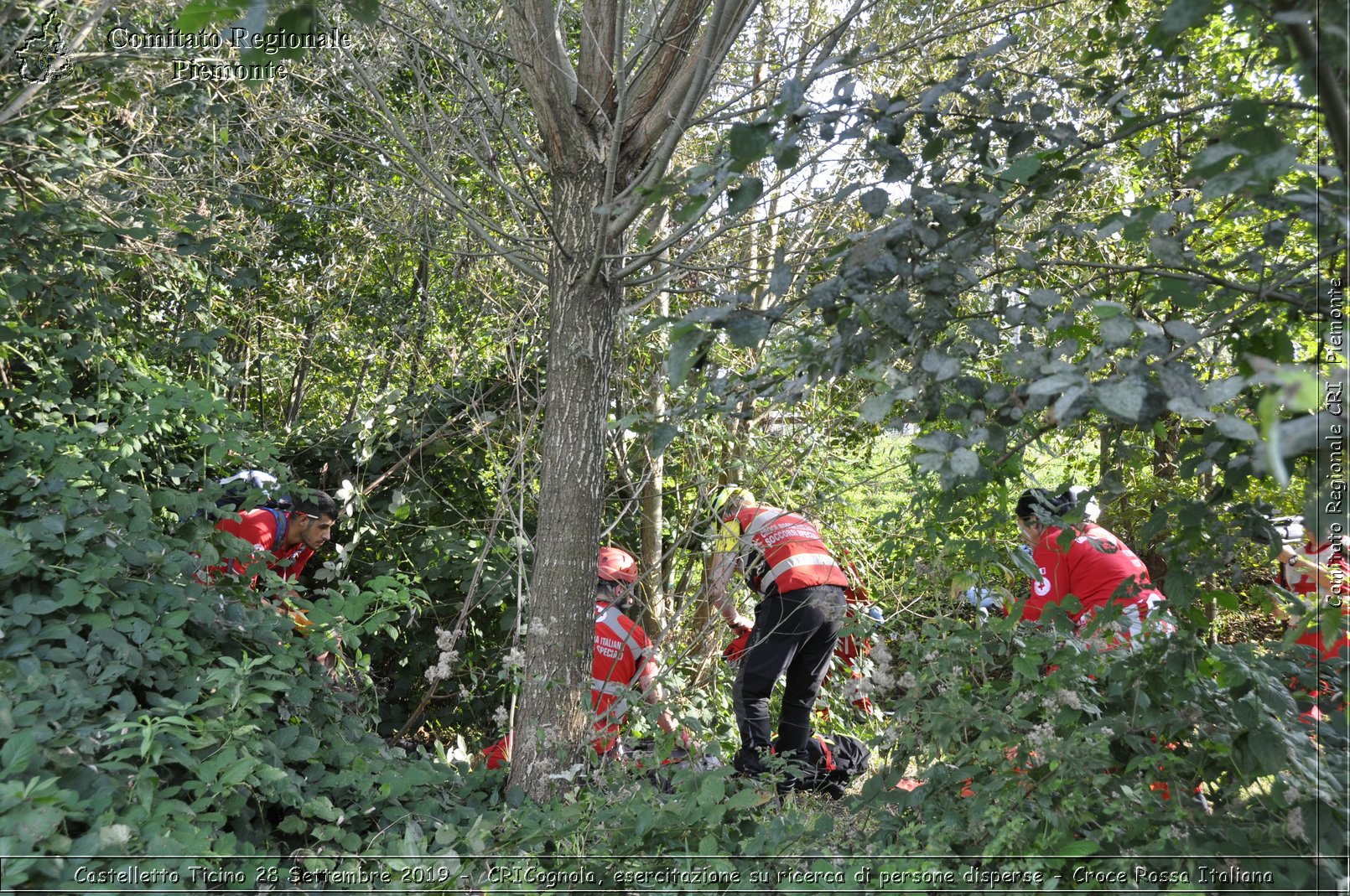 Castelletto Ticino 28 Settembre 2019 - CRICognola, esercitazione su ricerca di persone disperse - Croce Rossa Italiana