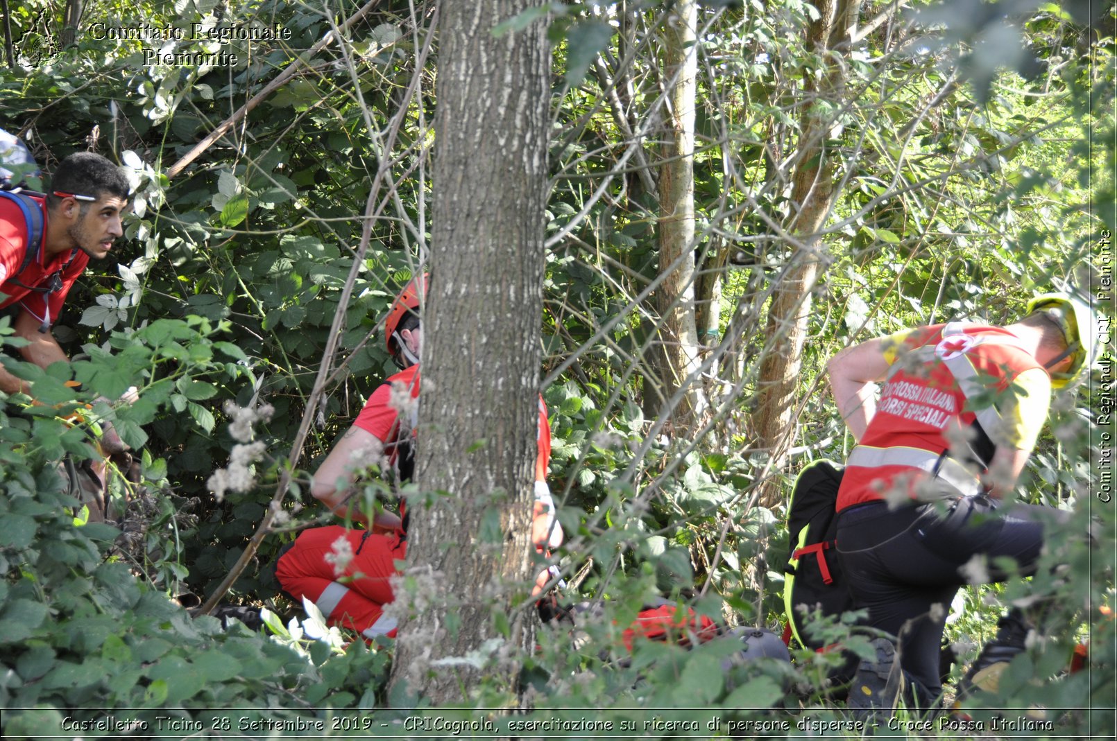 Castelletto Ticino 28 Settembre 2019 - CRICognola, esercitazione su ricerca di persone disperse - Croce Rossa Italiana