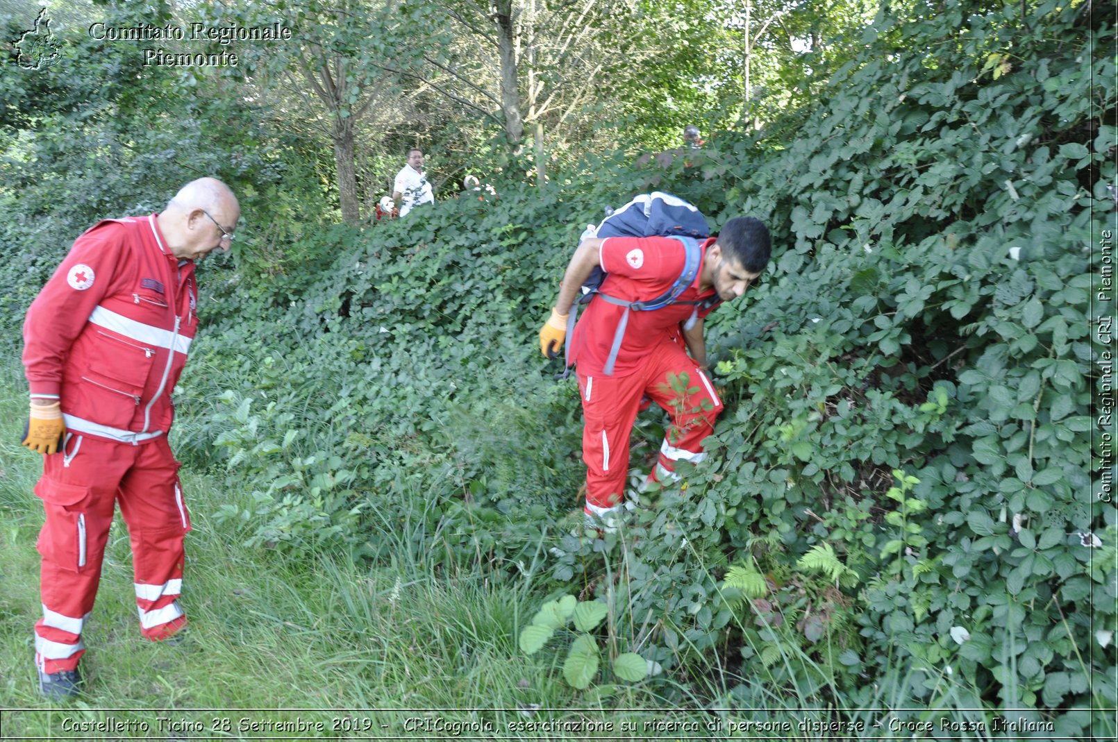 Castelletto Ticino 28 Settembre 2019 - CRICognola, esercitazione su ricerca di persone disperse - Croce Rossa Italiana