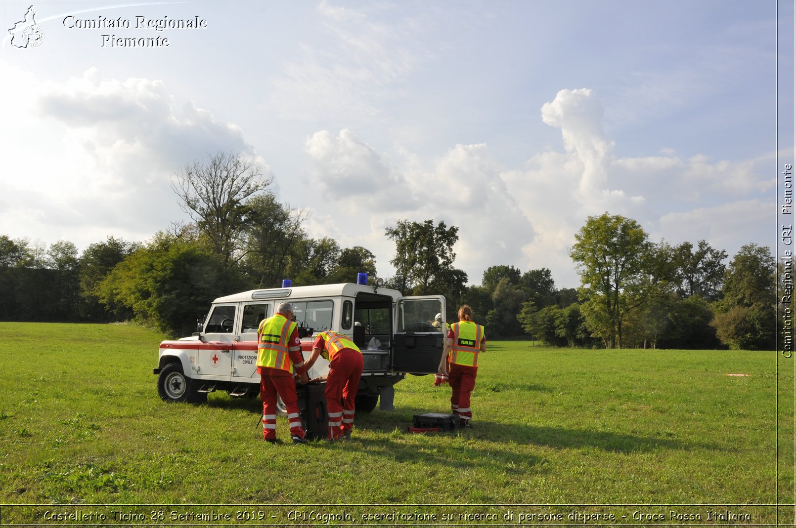 Castelletto Ticino 28 Settembre 2019 - CRICognola, esercitazione su ricerca di persone disperse - Croce Rossa Italiana