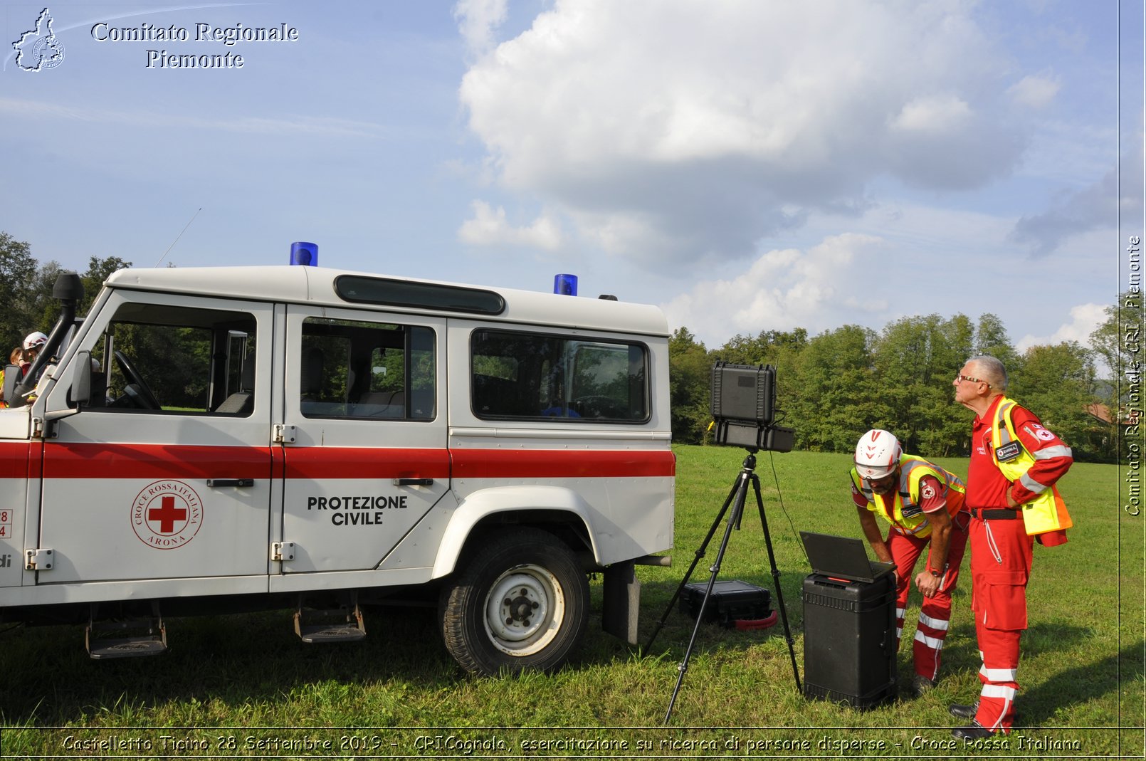 Castelletto Ticino 28 Settembre 2019 - CRICognola, esercitazione su ricerca di persone disperse - Croce Rossa Italiana