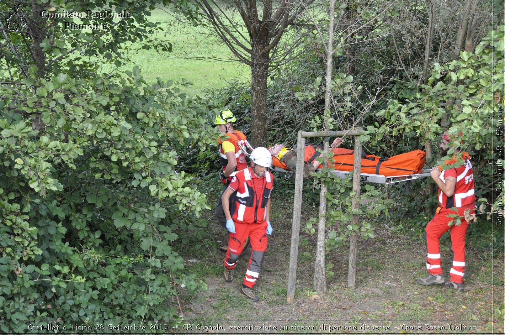 Castelletto Ticino 28 Settembre 2019 - CRICognola, esercitazione su ricerca di persone disperse - Croce Rossa Italiana