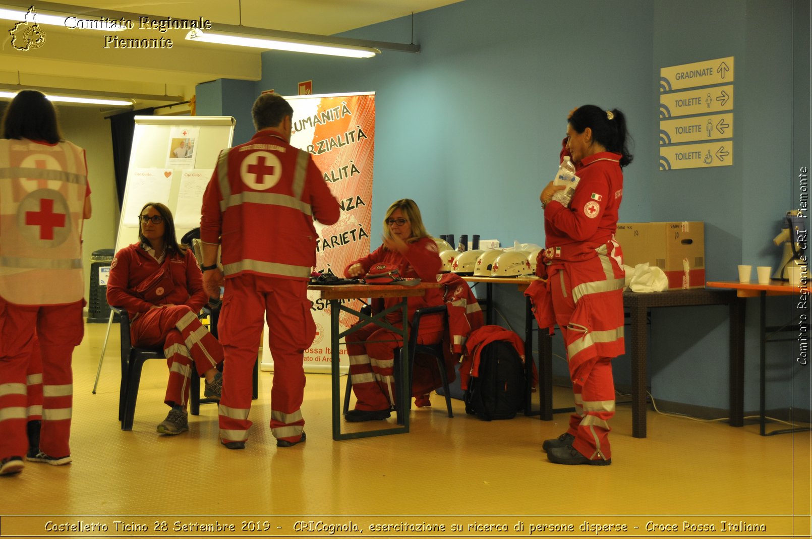 Castelletto Ticino 28 Settembre 2019 - CRICognola, esercitazione su ricerca di persone disperse - Croce Rossa Italiana