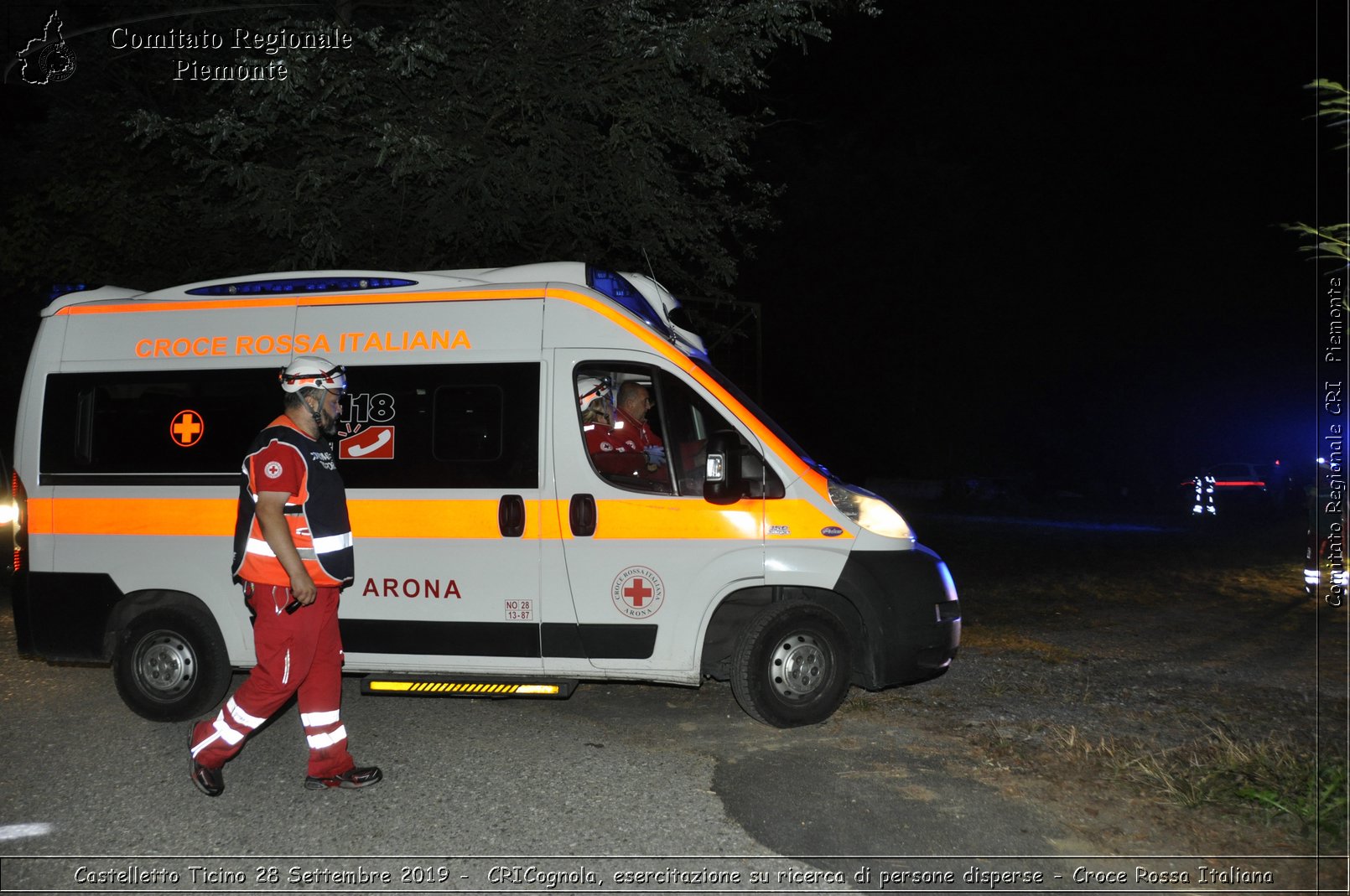 Castelletto Ticino 28 Settembre 2019 - CRICognola, esercitazione su ricerca di persone disperse - Croce Rossa Italiana