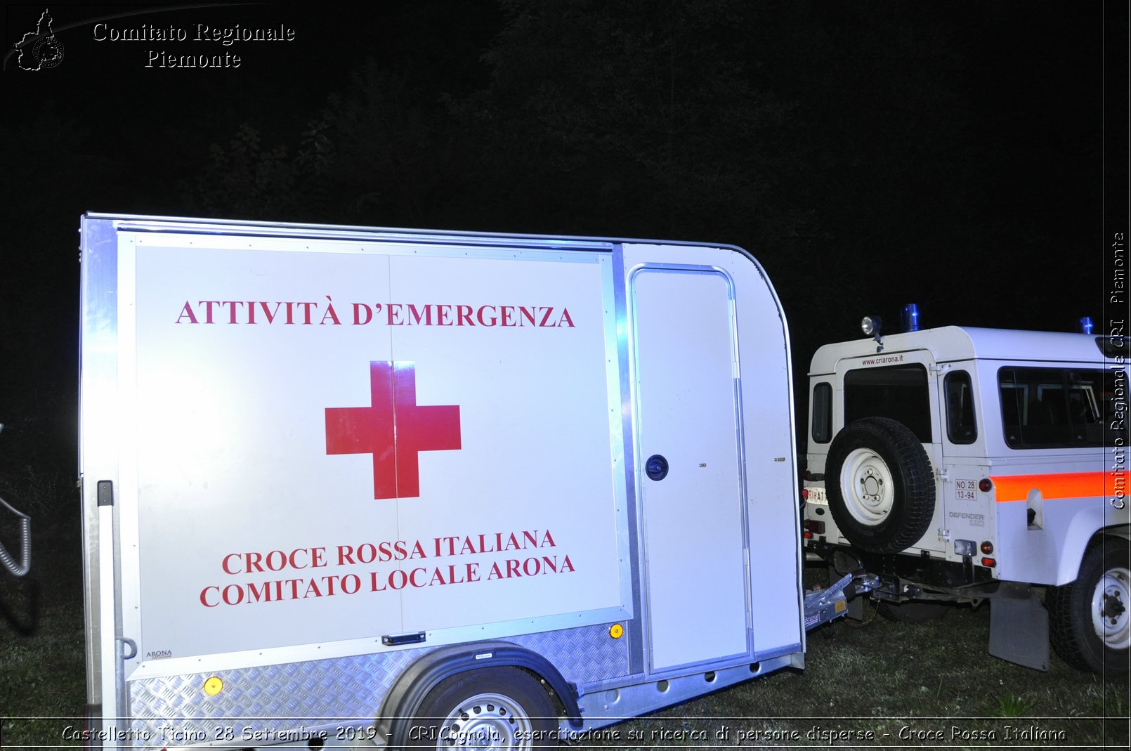 Castelletto Ticino 28 Settembre 2019 - CRICognola, esercitazione su ricerca di persone disperse - Croce Rossa Italiana