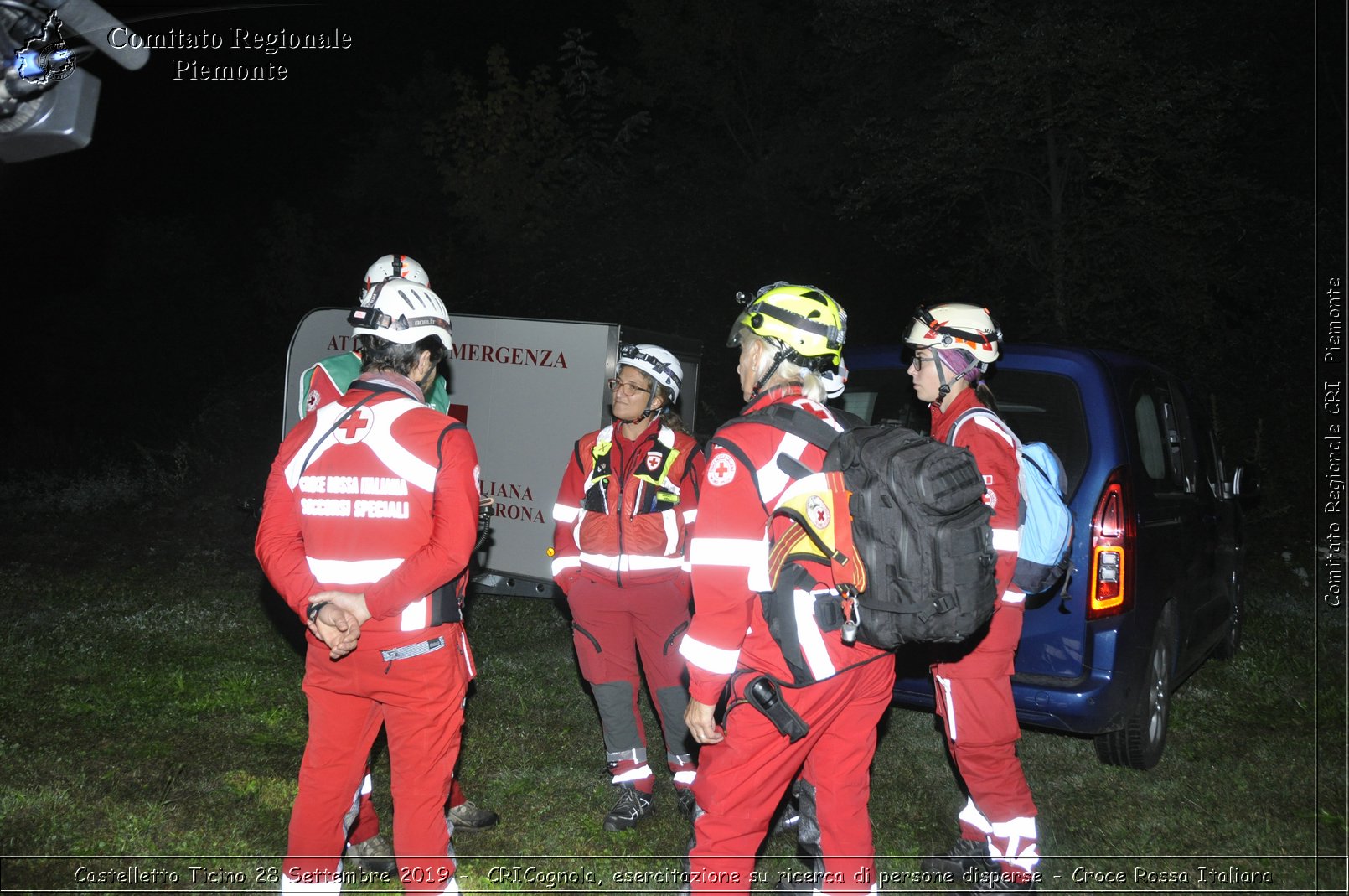 Castelletto Ticino 28 Settembre 2019 - CRICognola, esercitazione su ricerca di persone disperse - Croce Rossa Italiana