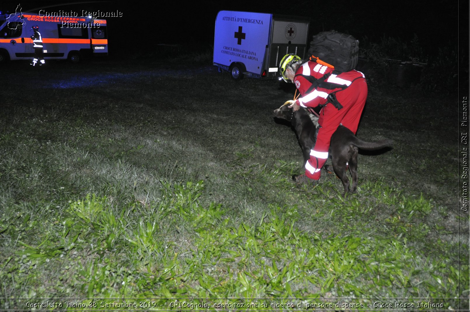 Castelletto Ticino 28 Settembre 2019 - CRICognola, esercitazione su ricerca di persone disperse - Croce Rossa Italiana