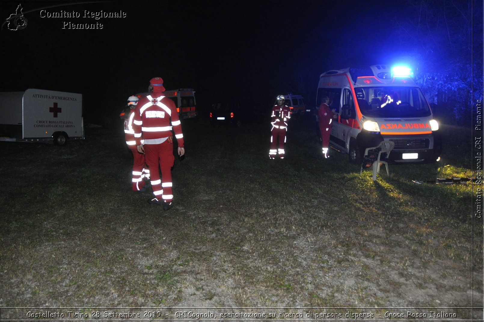 Castelletto Ticino 28 Settembre 2019 - CRICognola, esercitazione su ricerca di persone disperse - Croce Rossa Italiana