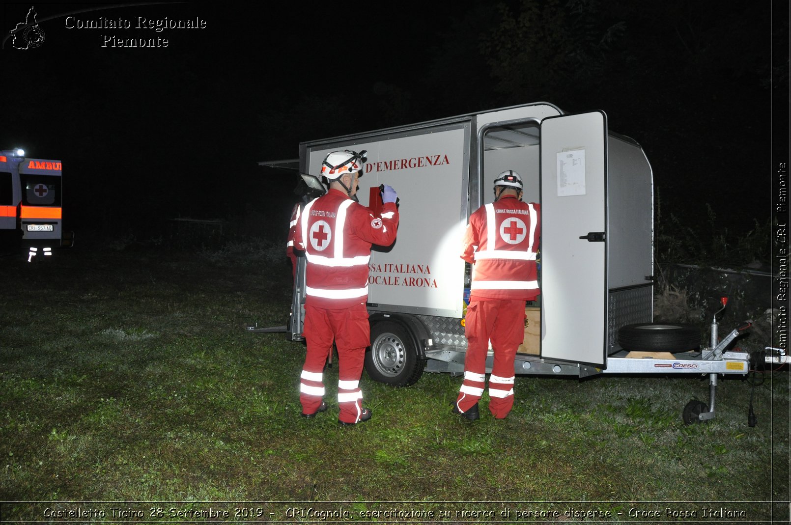 Castelletto Ticino 28 Settembre 2019 - CRICognola, esercitazione su ricerca di persone disperse - Croce Rossa Italiana