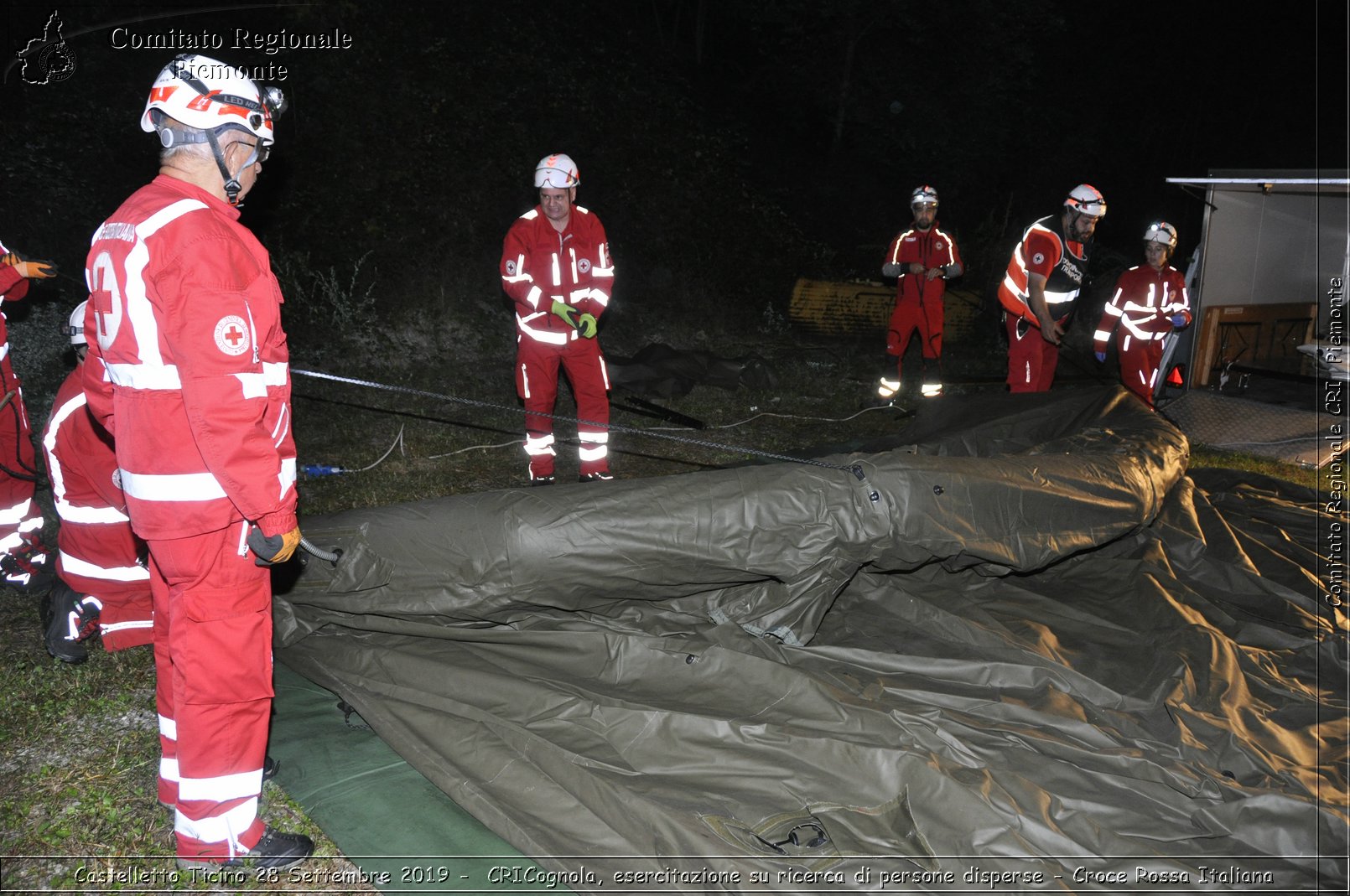 Castelletto Ticino 28 Settembre 2019 - CRICognola, esercitazione su ricerca di persone disperse - Croce Rossa Italiana