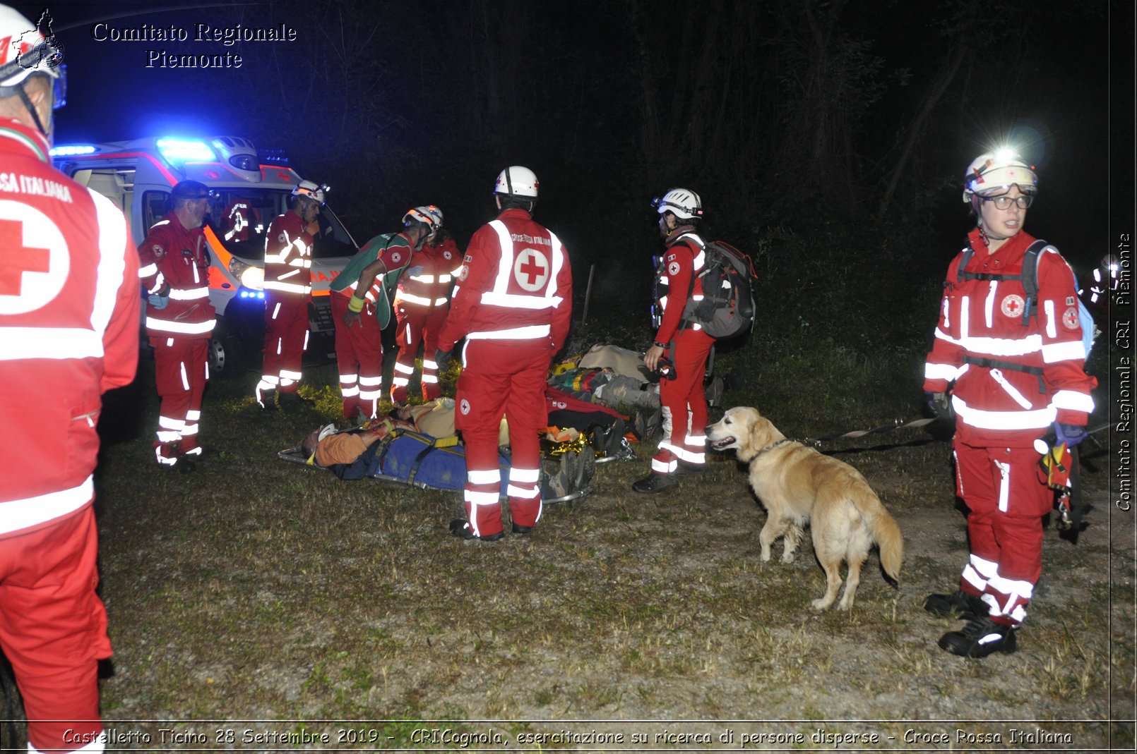 Castelletto Ticino 28 Settembre 2019 - CRICognola, esercitazione su ricerca di persone disperse - Croce Rossa Italiana