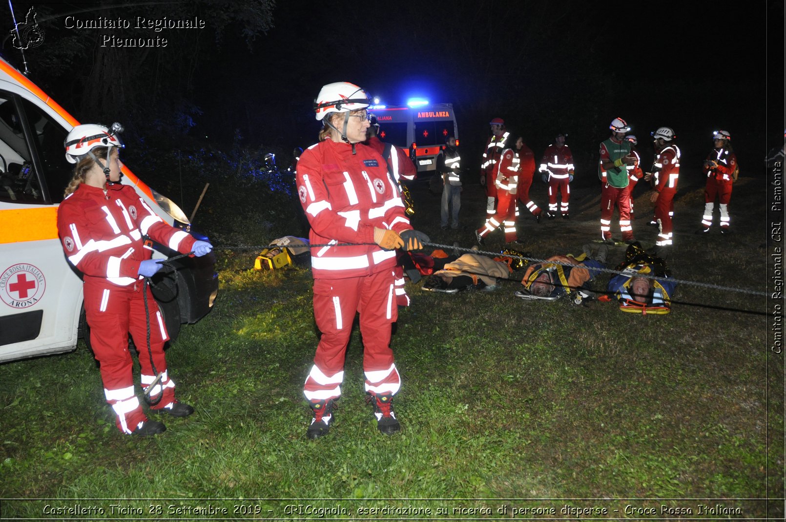 Castelletto Ticino 28 Settembre 2019 - CRICognola, esercitazione su ricerca di persone disperse - Croce Rossa Italiana