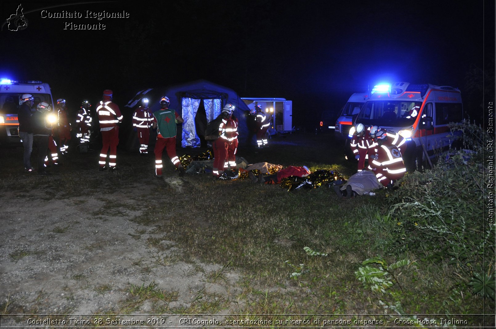 Castelletto Ticino 28 Settembre 2019 - CRICognola, esercitazione su ricerca di persone disperse - Croce Rossa Italiana