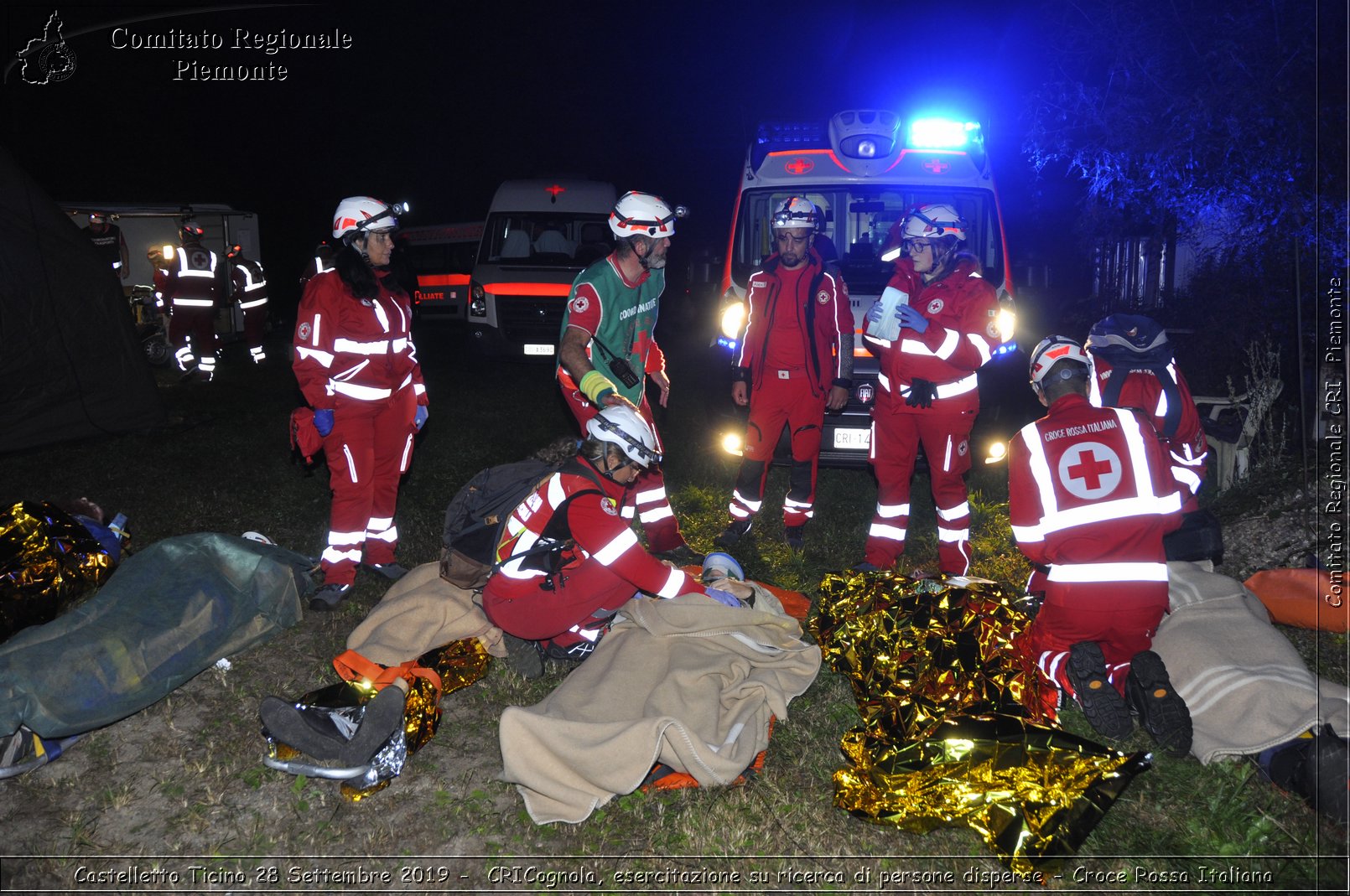 Castelletto Ticino 28 Settembre 2019 - CRICognola, esercitazione su ricerca di persone disperse - Croce Rossa Italiana