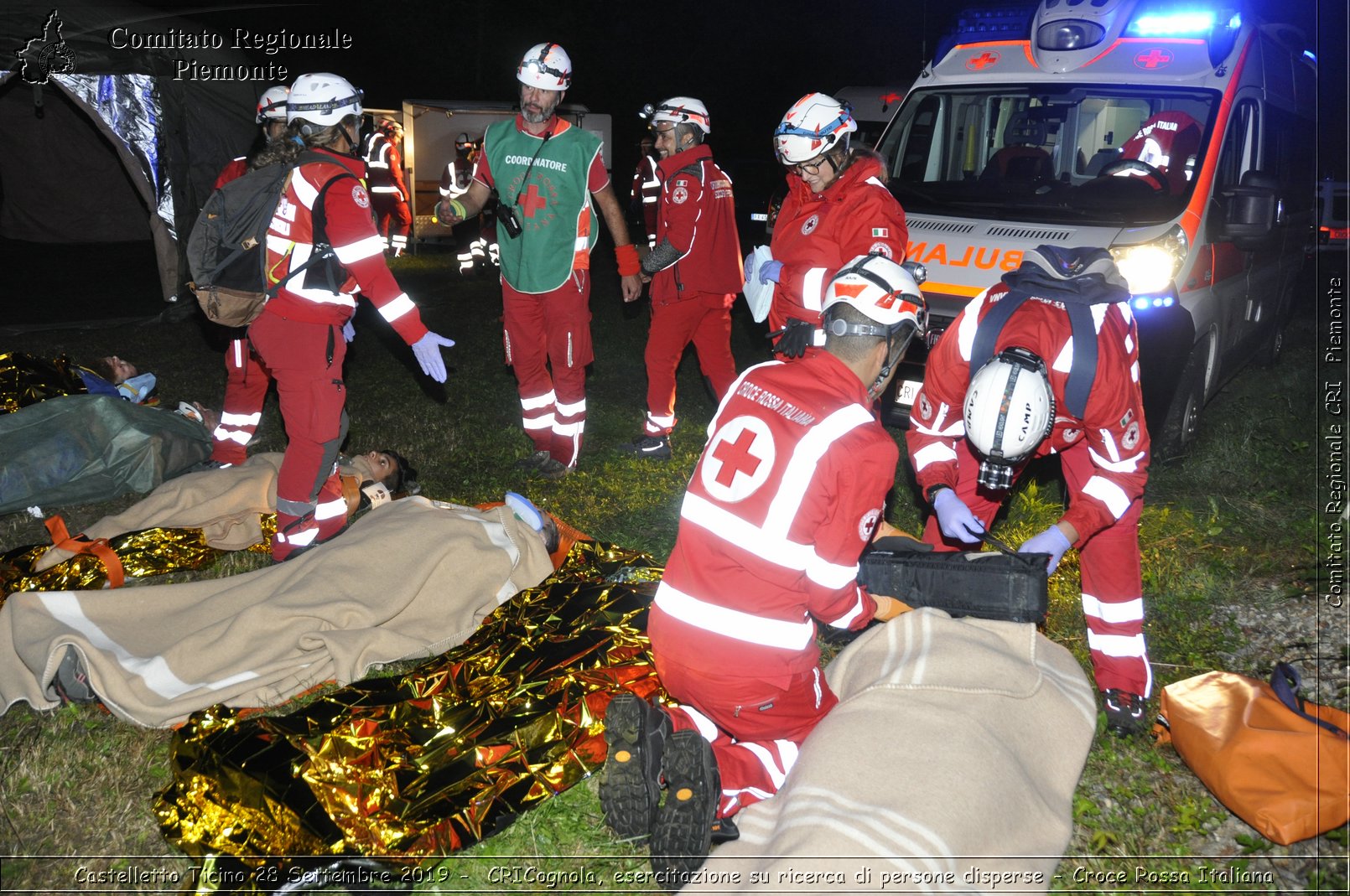 Castelletto Ticino 28 Settembre 2019 - CRICognola, esercitazione su ricerca di persone disperse - Croce Rossa Italiana