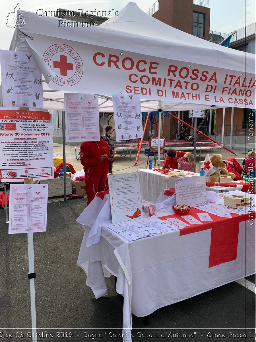 Nole C.se 13 Ottobre 2019 - Sagra "Colori e Sapori d'Autunno" - Croce Rossa Italiana