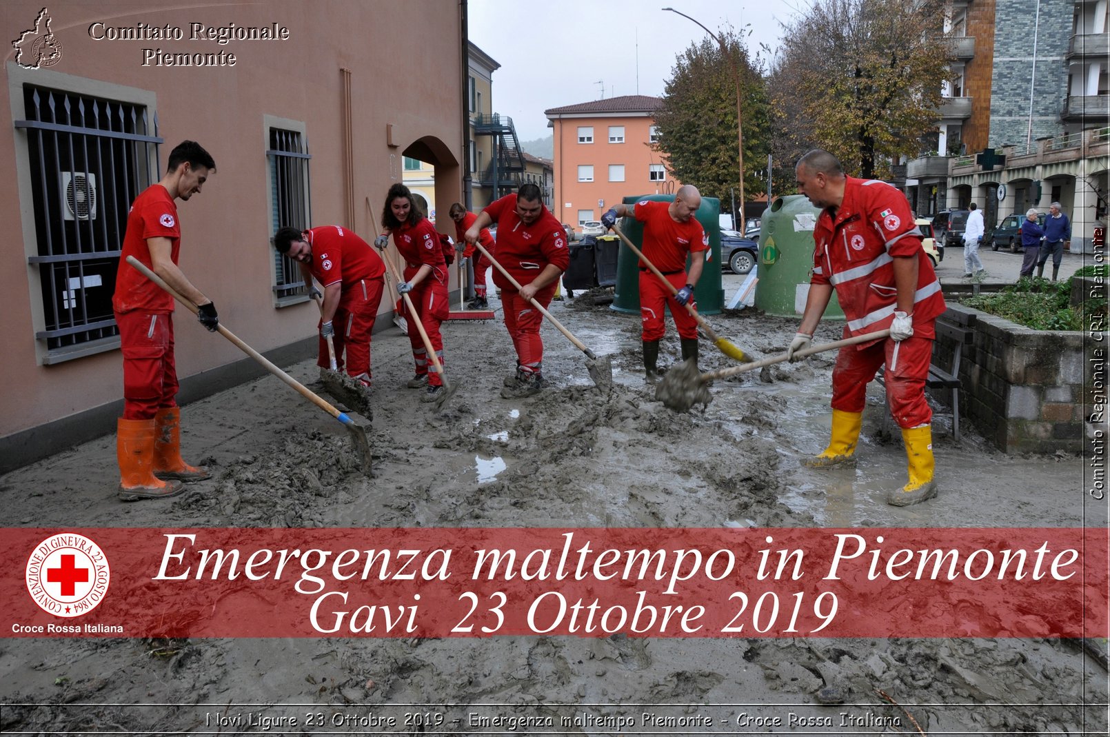 Novi Ligure 23 Ottobre 2019 - Emergenza maltempo Piemonte - Croce Rossa Italiana