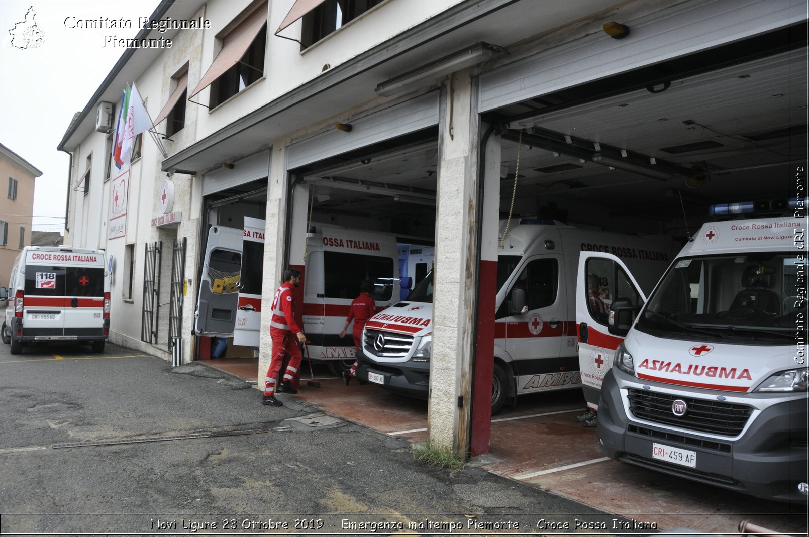 Novi Ligure 23 Ottobre 2019 - Emergenza maltempo Piemonte - Croce Rossa Italiana