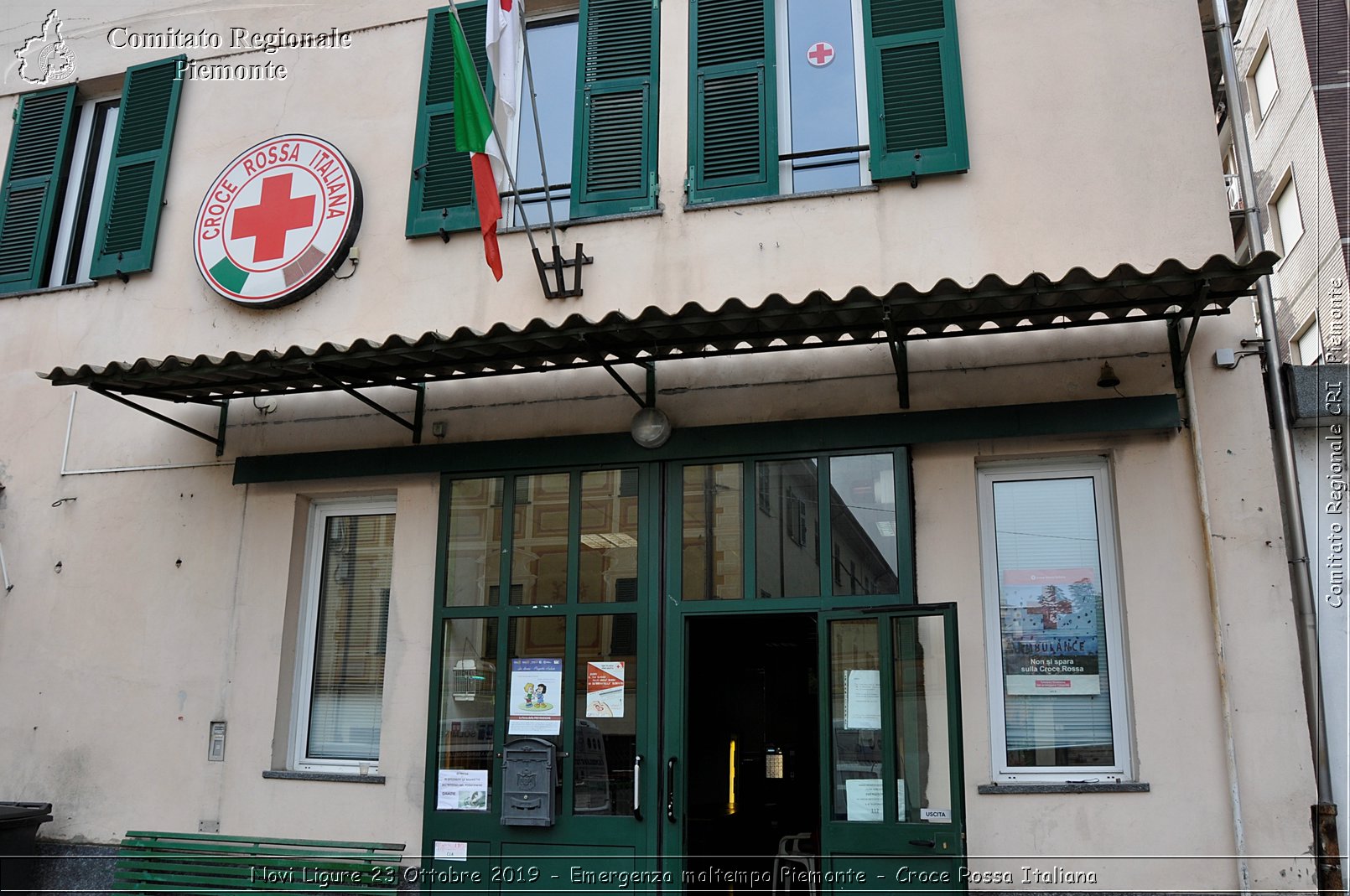 Novi Ligure 23 Ottobre 2019 - Emergenza maltempo Piemonte - Croce Rossa Italiana
