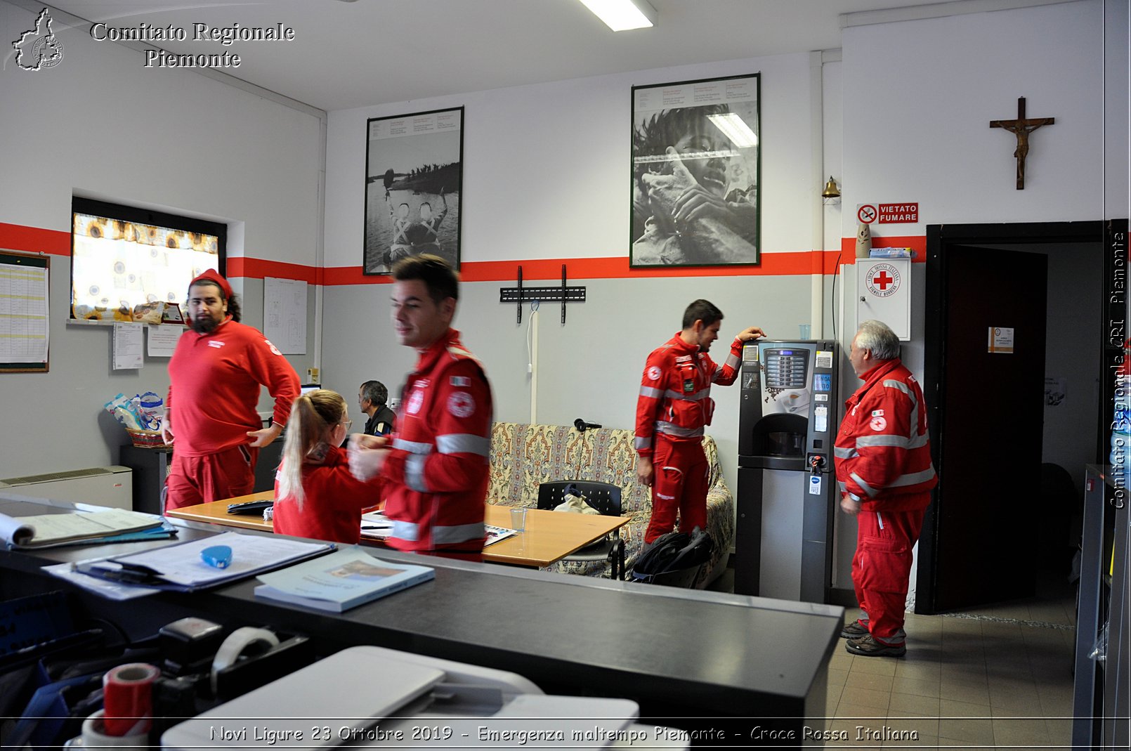 Novi Ligure 23 Ottobre 2019 - Emergenza maltempo Piemonte - Croce Rossa Italiana